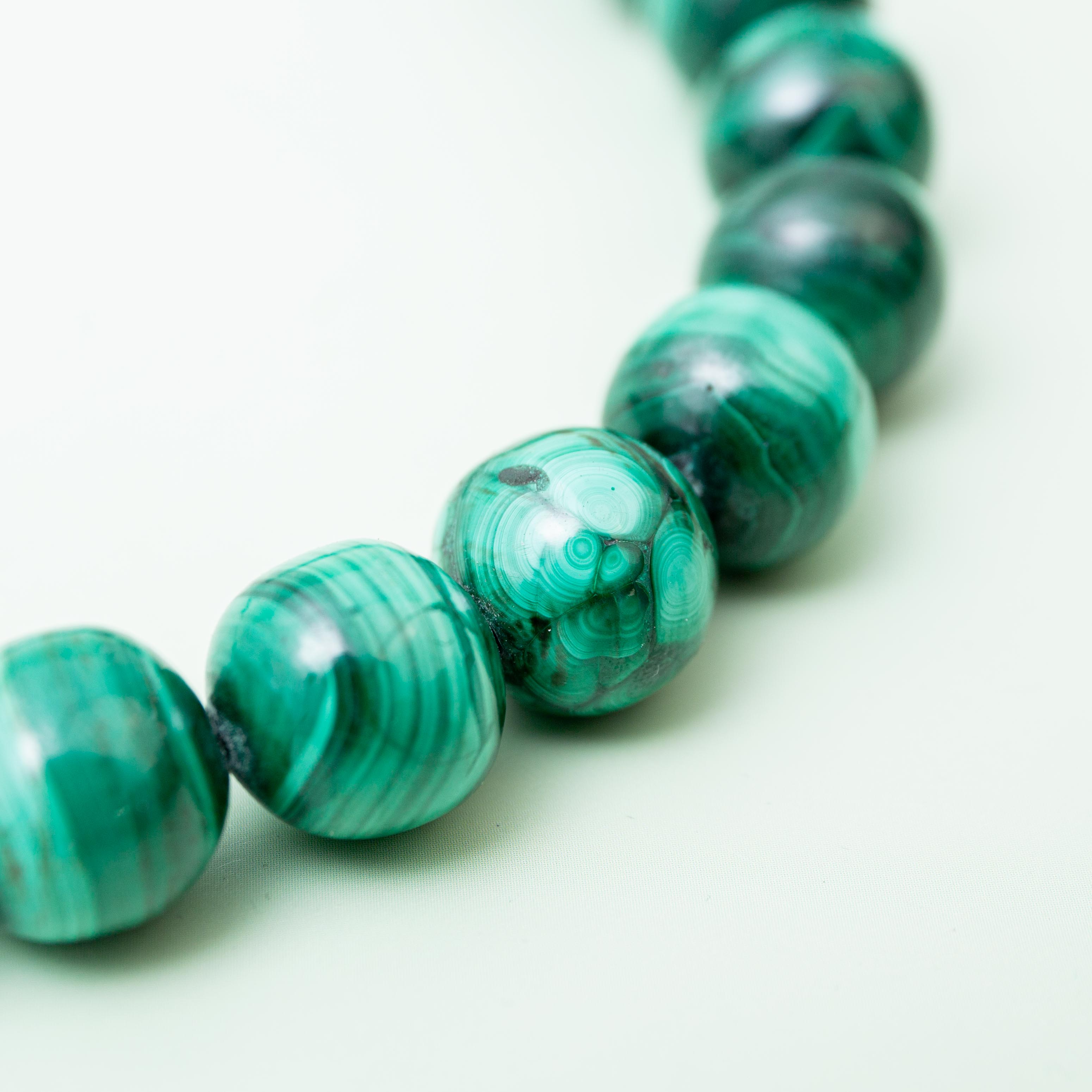 Malachite Necklace - 45cm/13mm