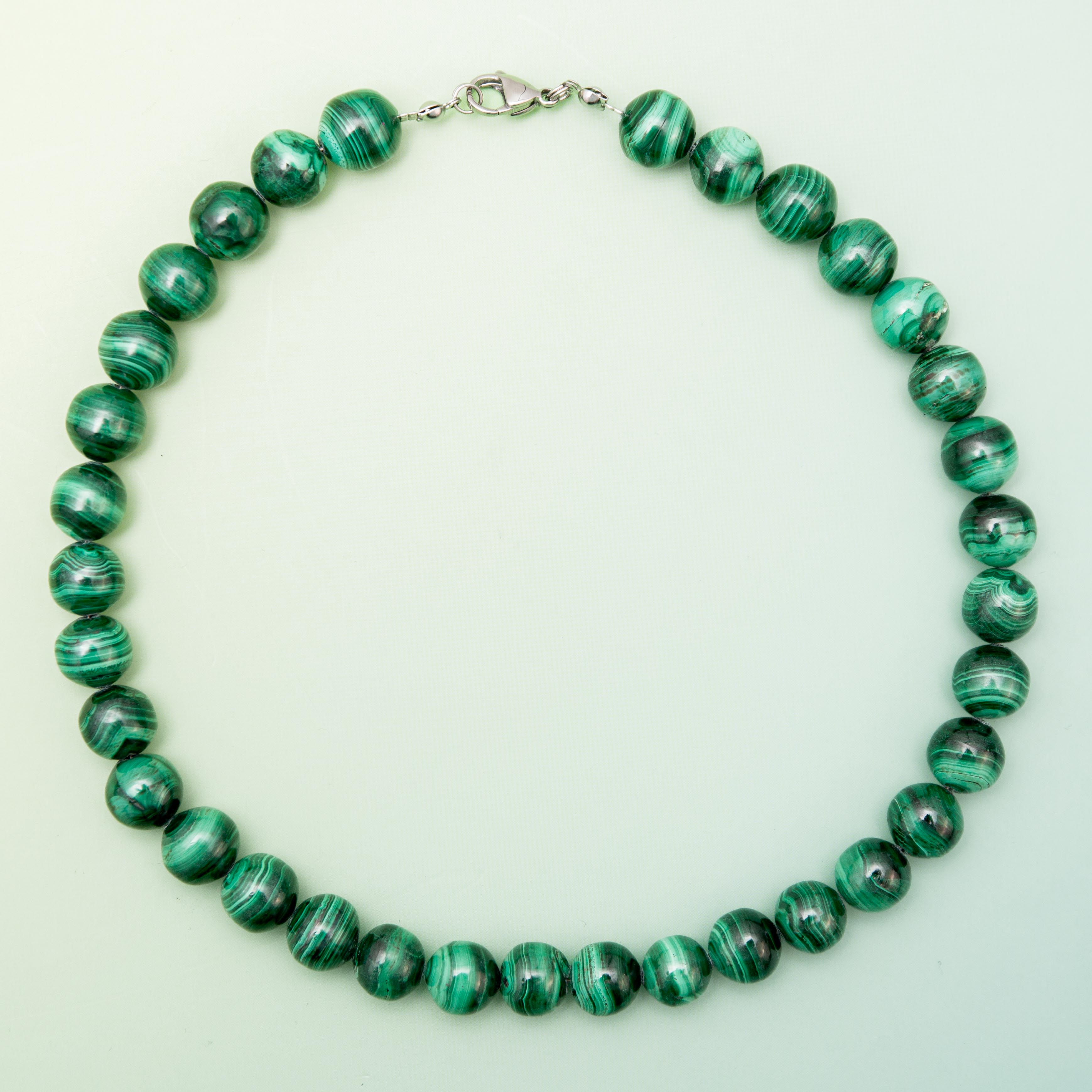 Malachite Necklace - 44cm/10mm