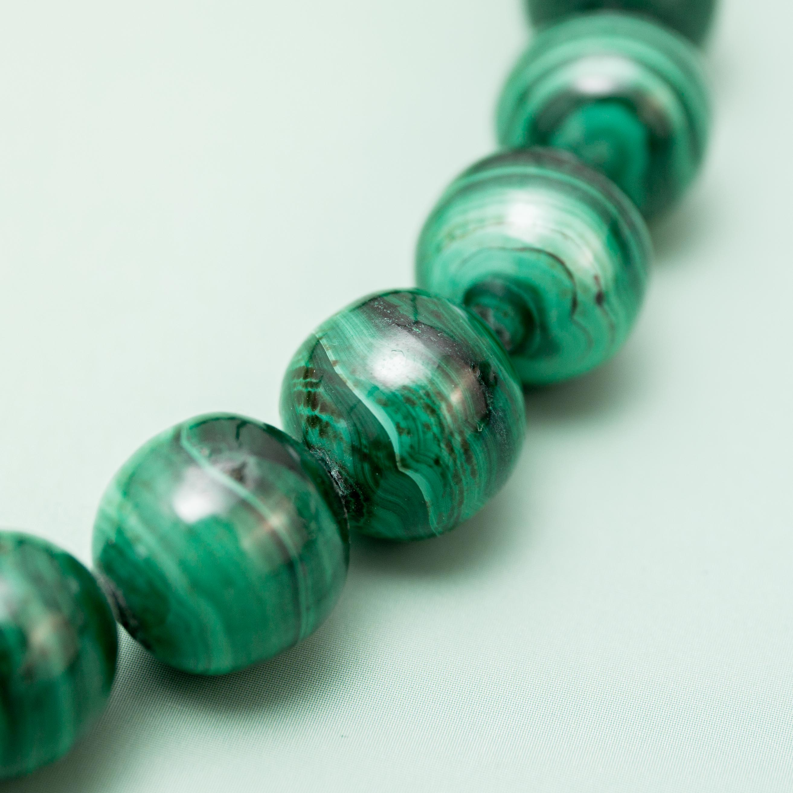 Malachite Necklace - 44cm/10mm