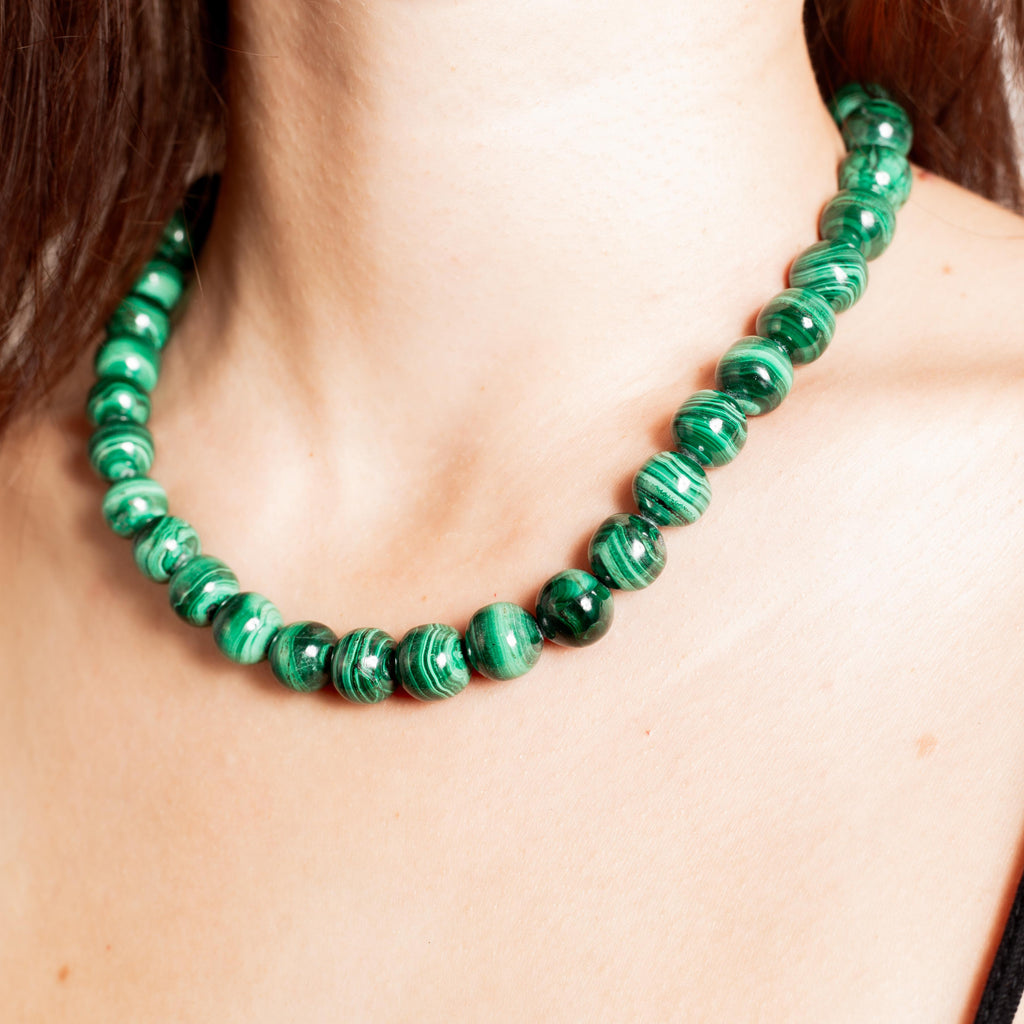 Malachite Necklace - 44cm/10mm