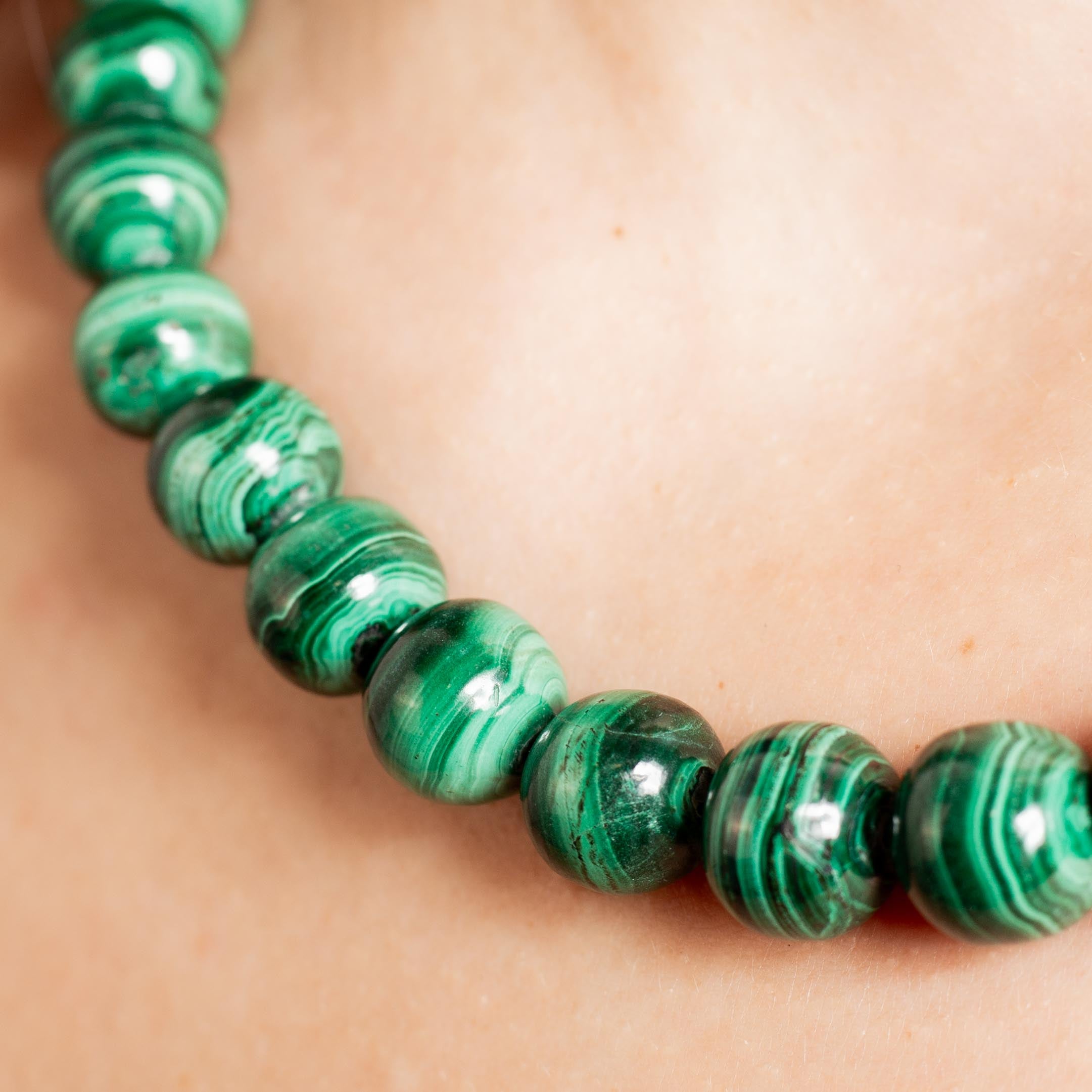 Malachite Necklace - 44cm/10mm