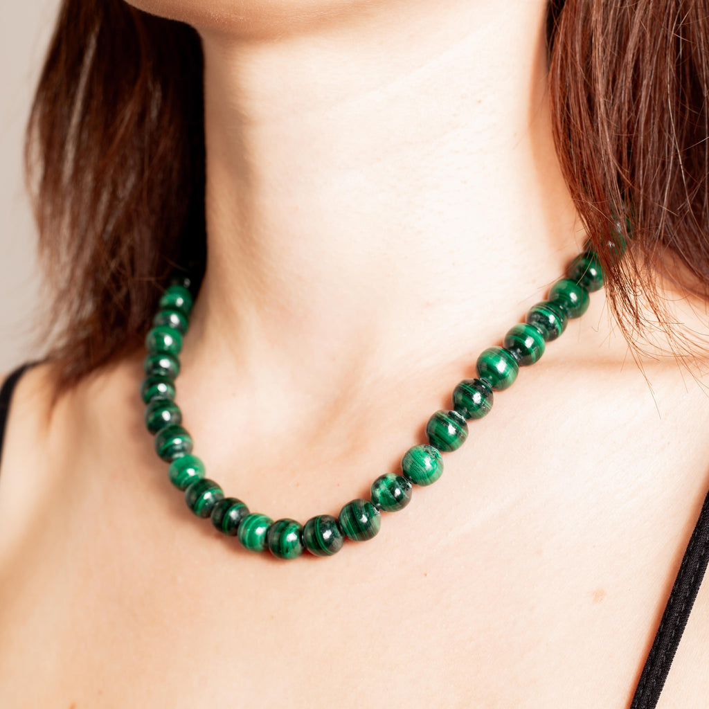 Malachite Necklace - 45cm/10mm
