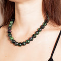 Ruby Zoisite Necklace - 44cm/15mm