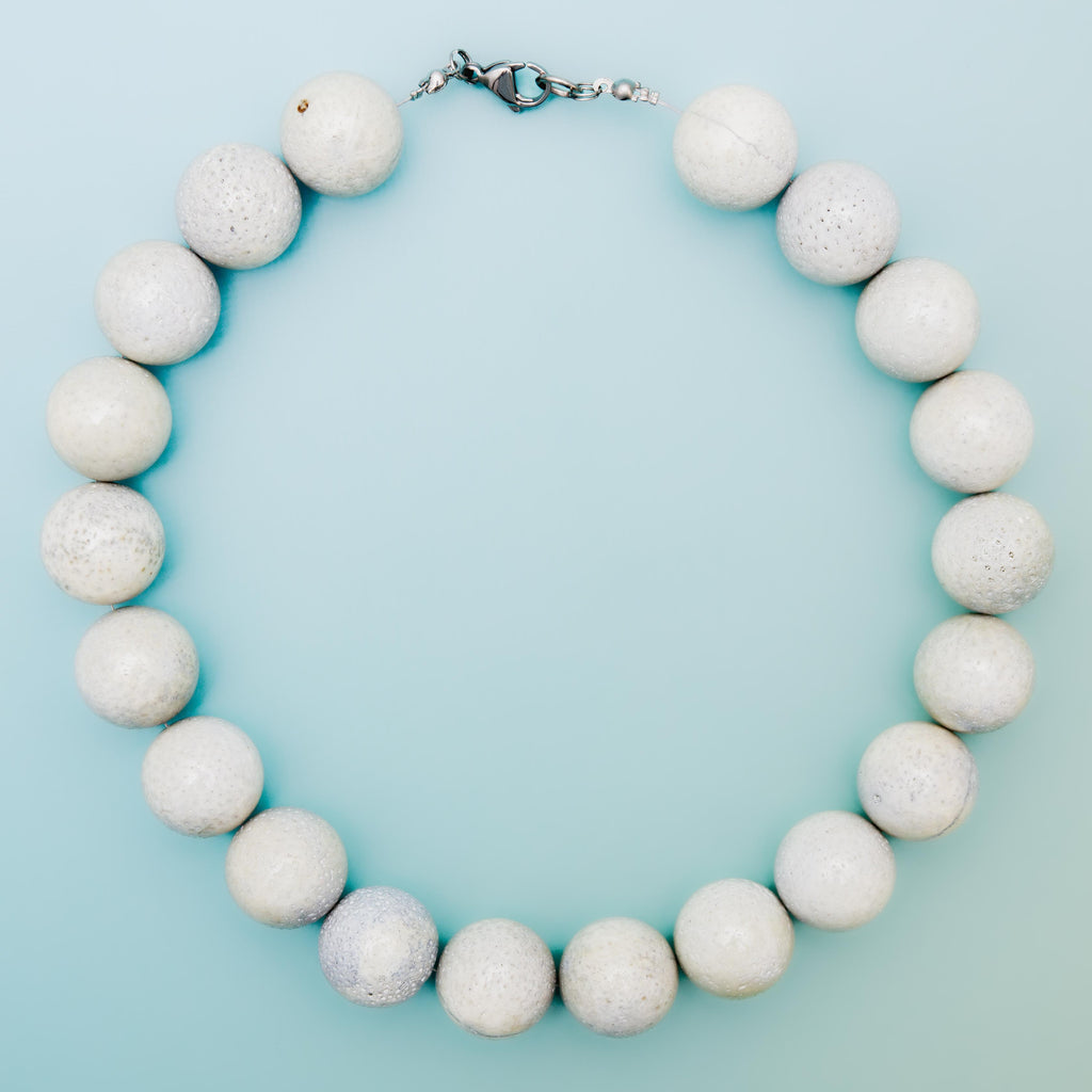 Blue Coral Necklace - 46cm/20mm