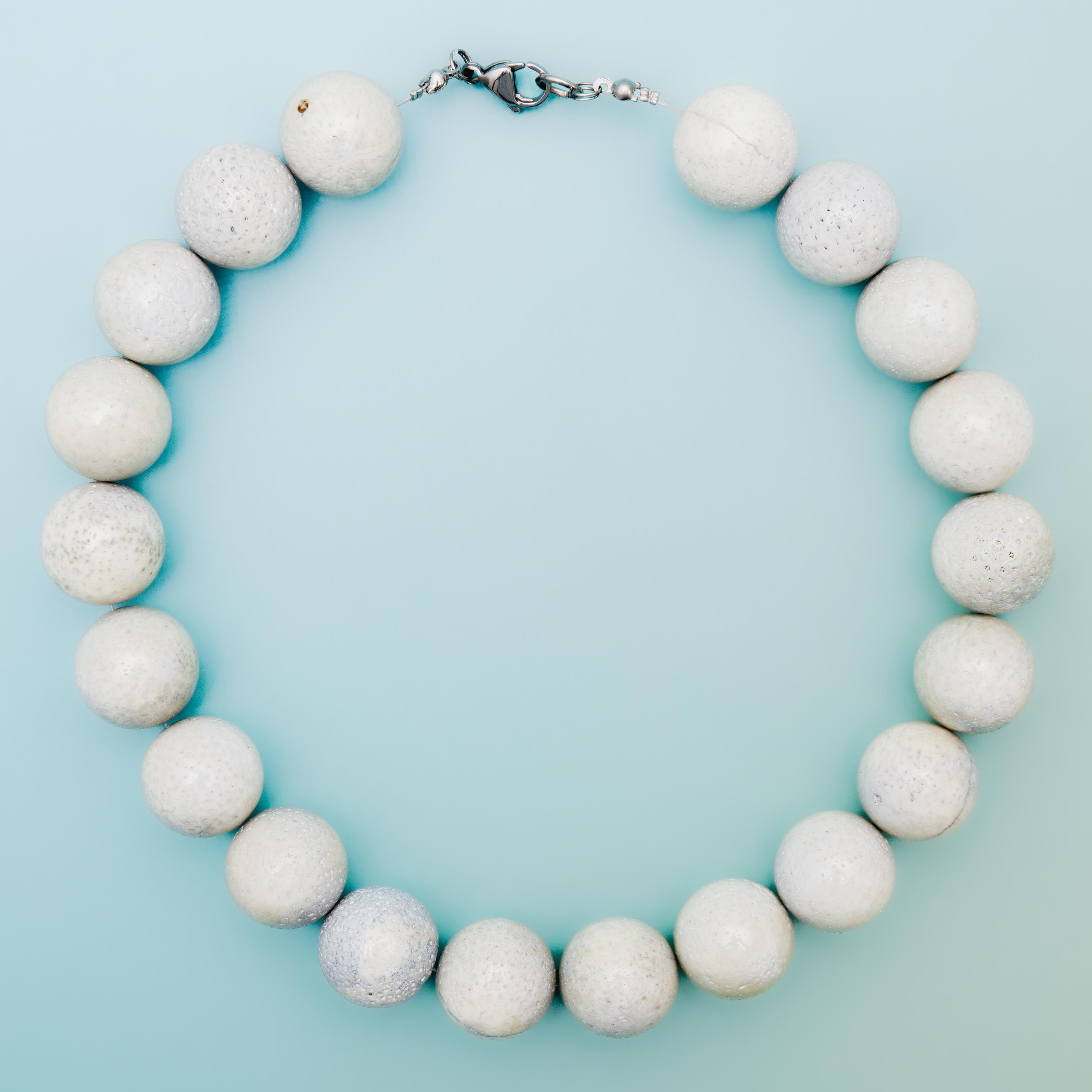 Blue Coral Necklace - 46cm/20mm