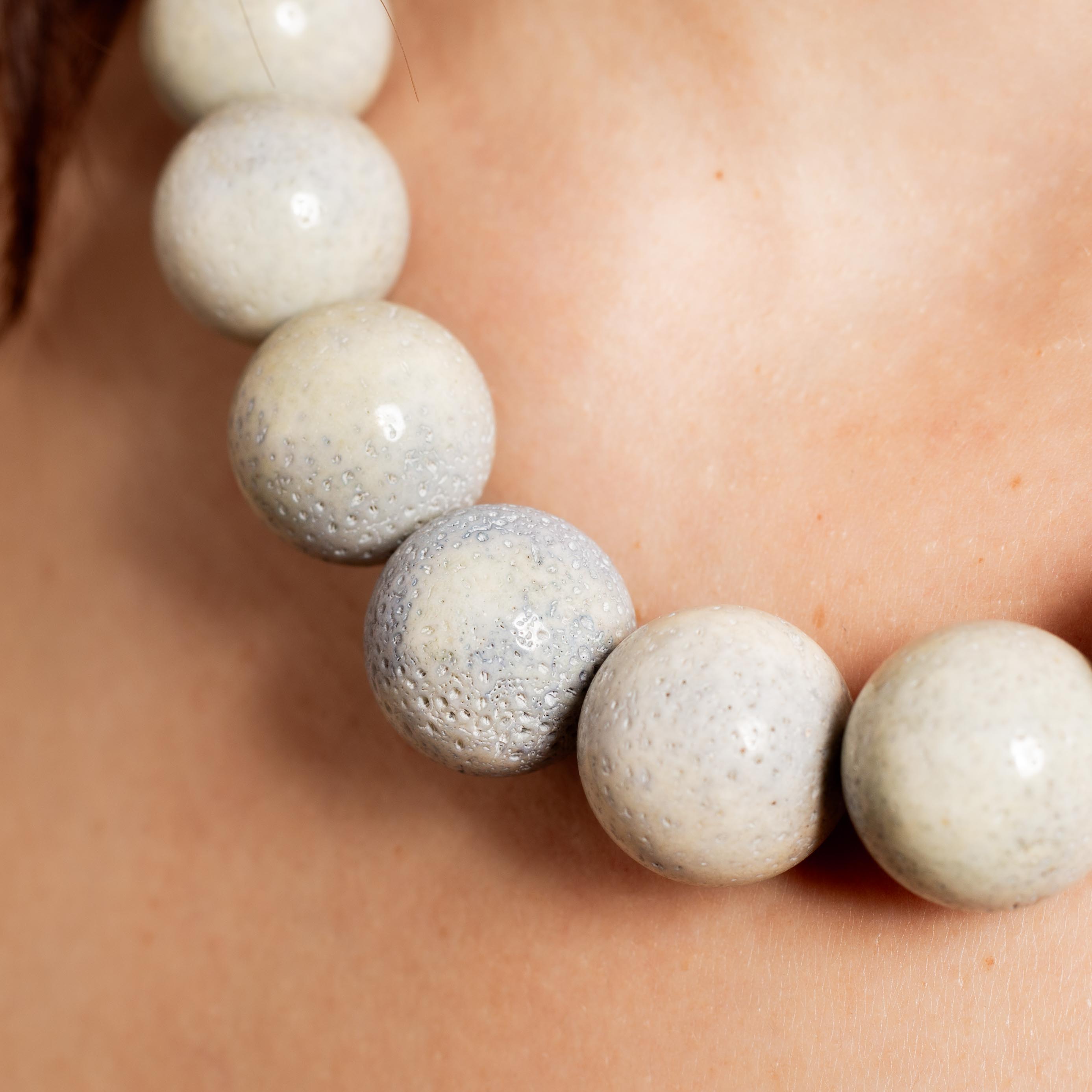Blue Coral Necklace - 46cm/20mm