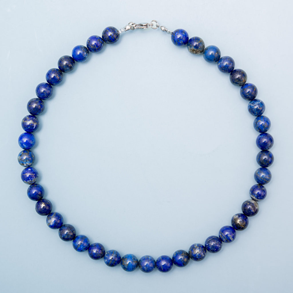 Lapis Lazuli Necklace - 42cm/10mm ("A")