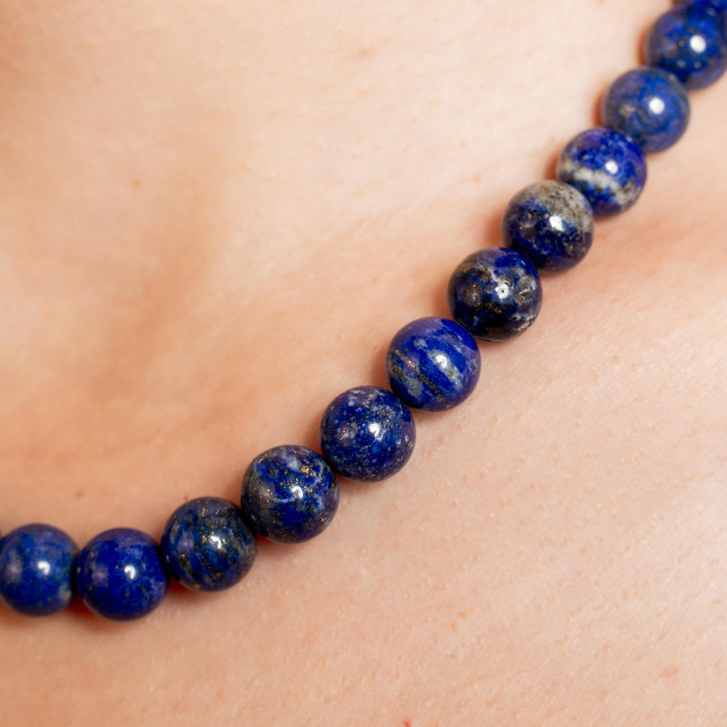 Lapis Lazuli Necklace - 42cm/10mm ("A")