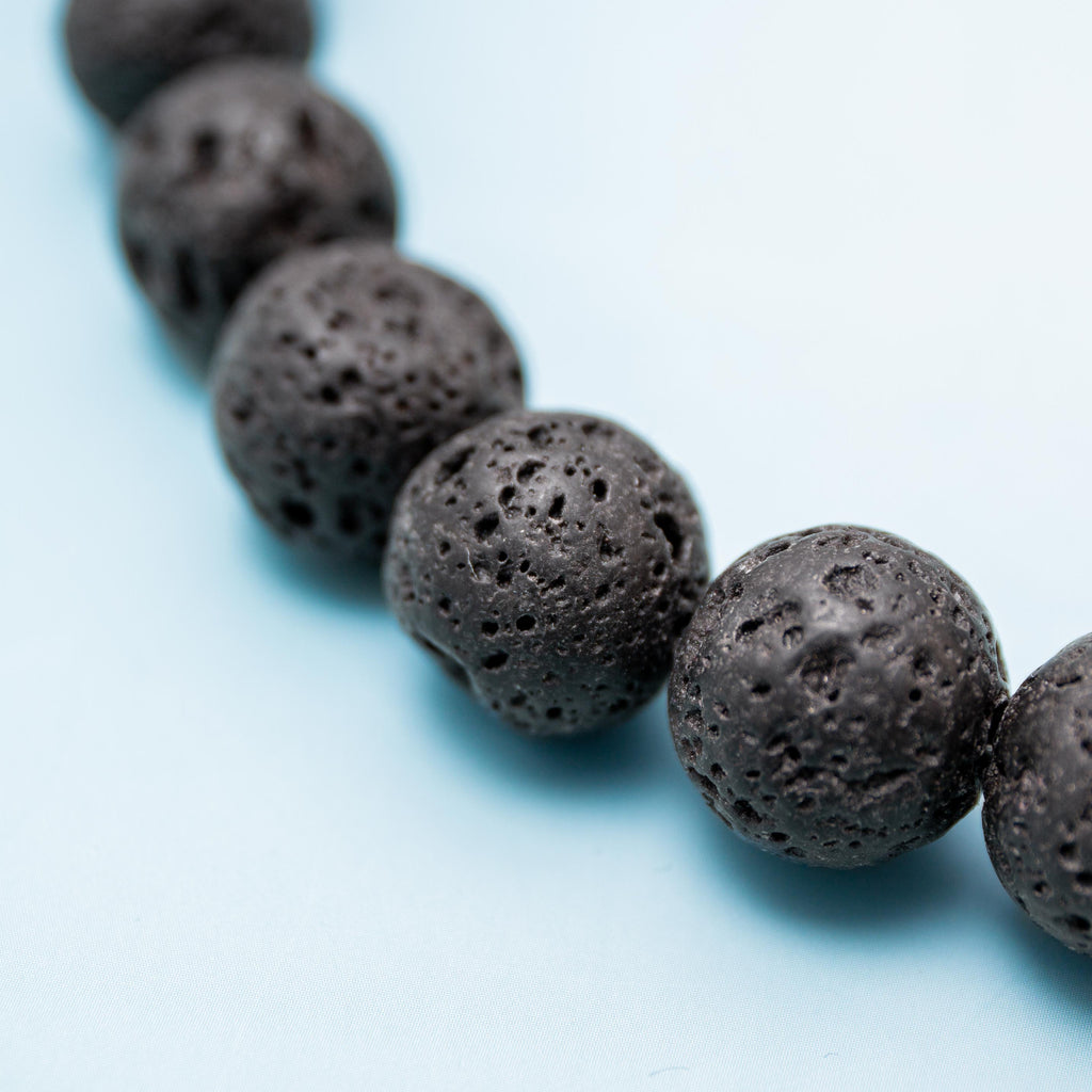 Lava Stone Necklace - 42cm/11mm