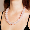 Rose Quartz Necklace - 51cm/20mm