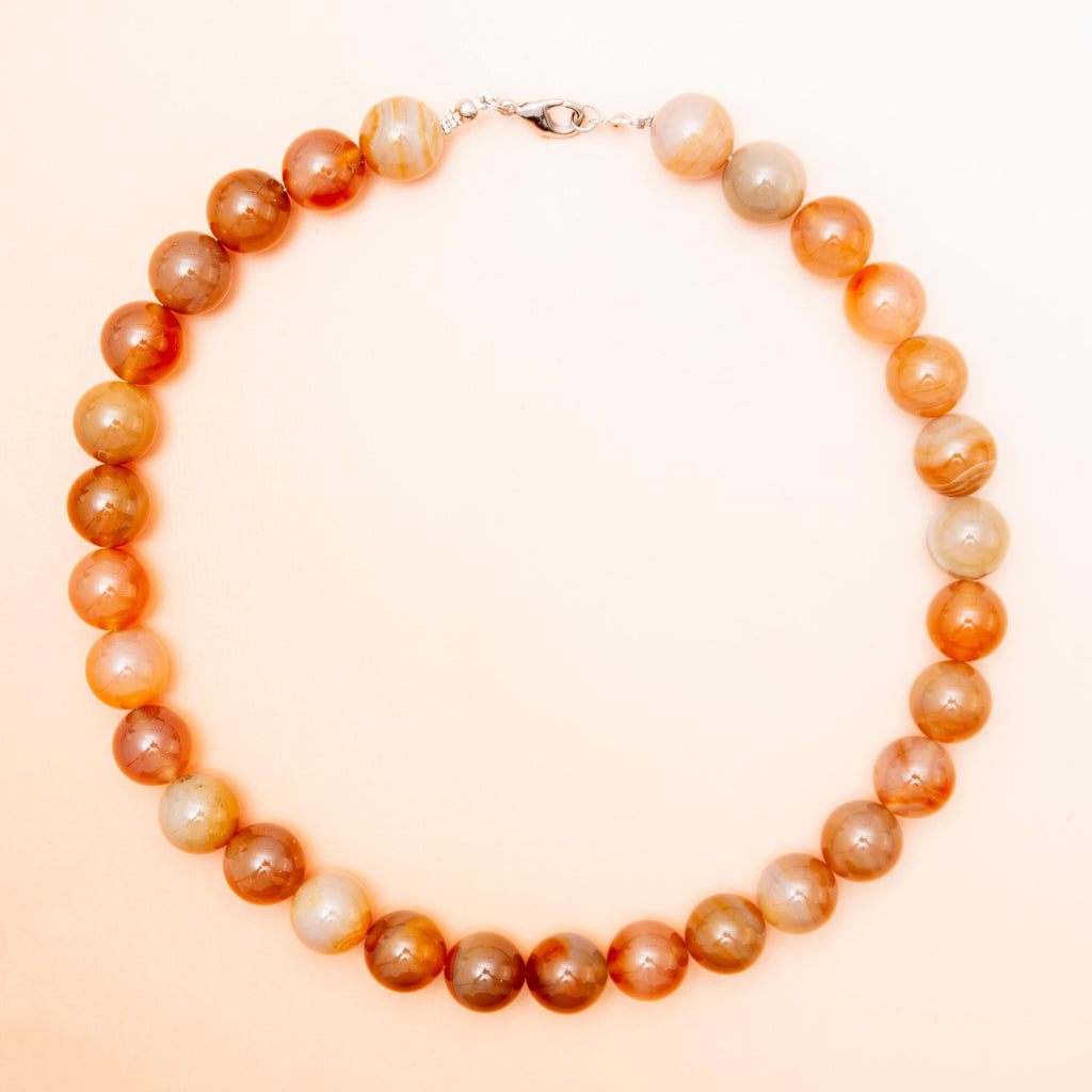 Agate Necklace - 45cm/12mm