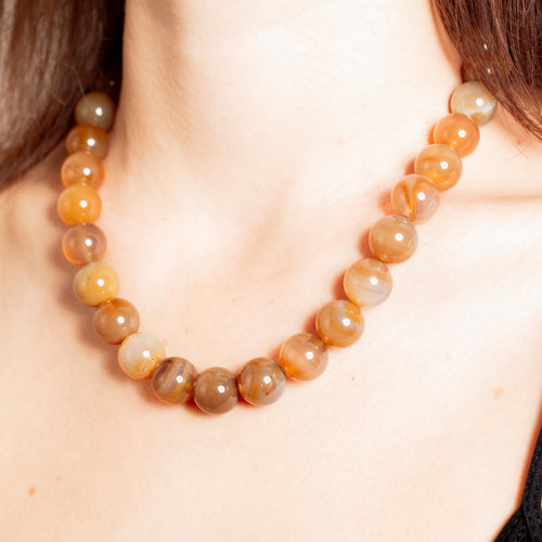 Agate Necklace - 45cm/12mm
