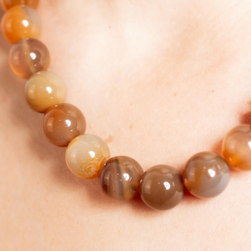 Agate Necklace - 45cm/12mm