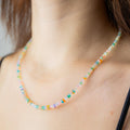 Noble Opal Necklace - 47cm/3-4mm (coloured)