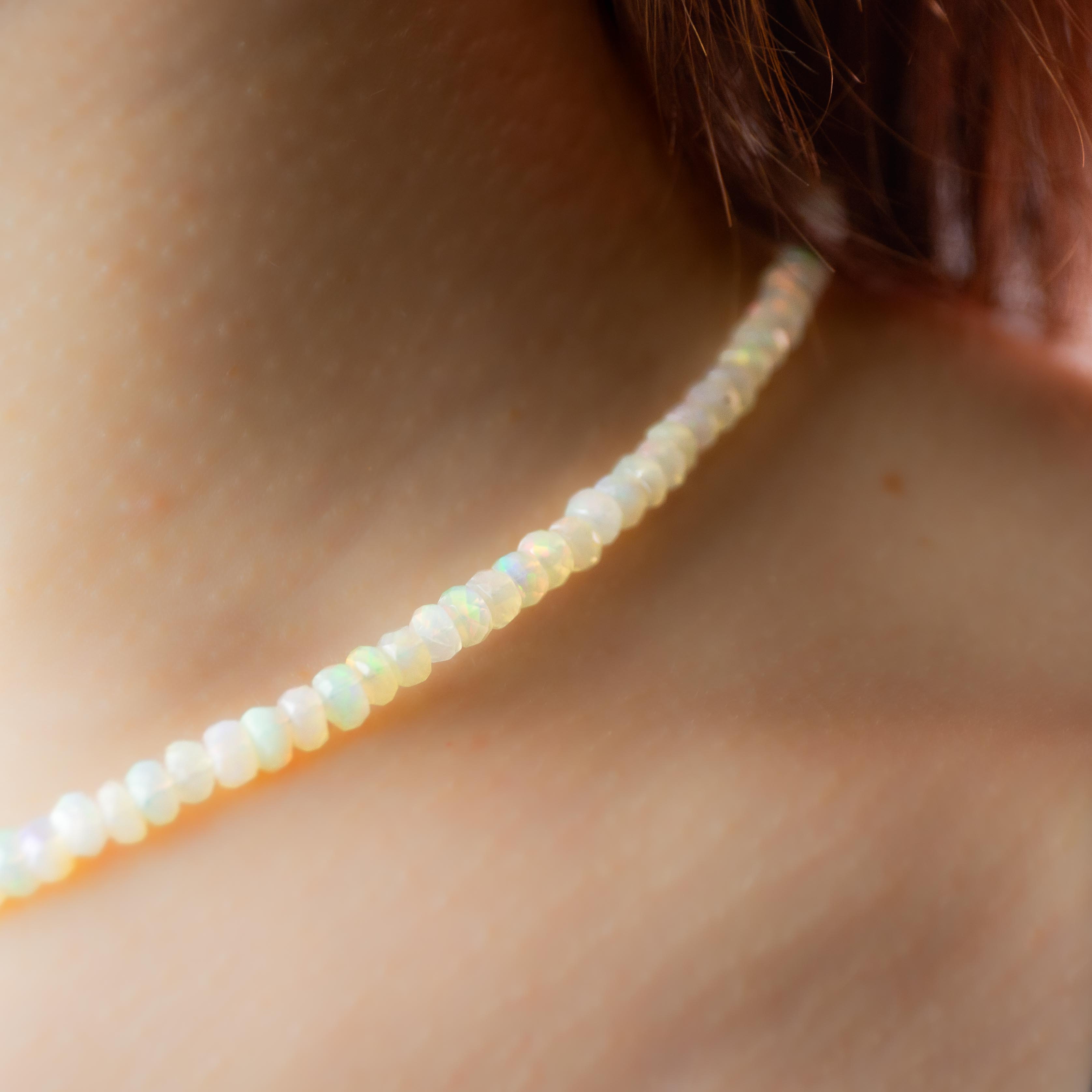 Noble Opal Necklace - 43cm/4.5-5mm