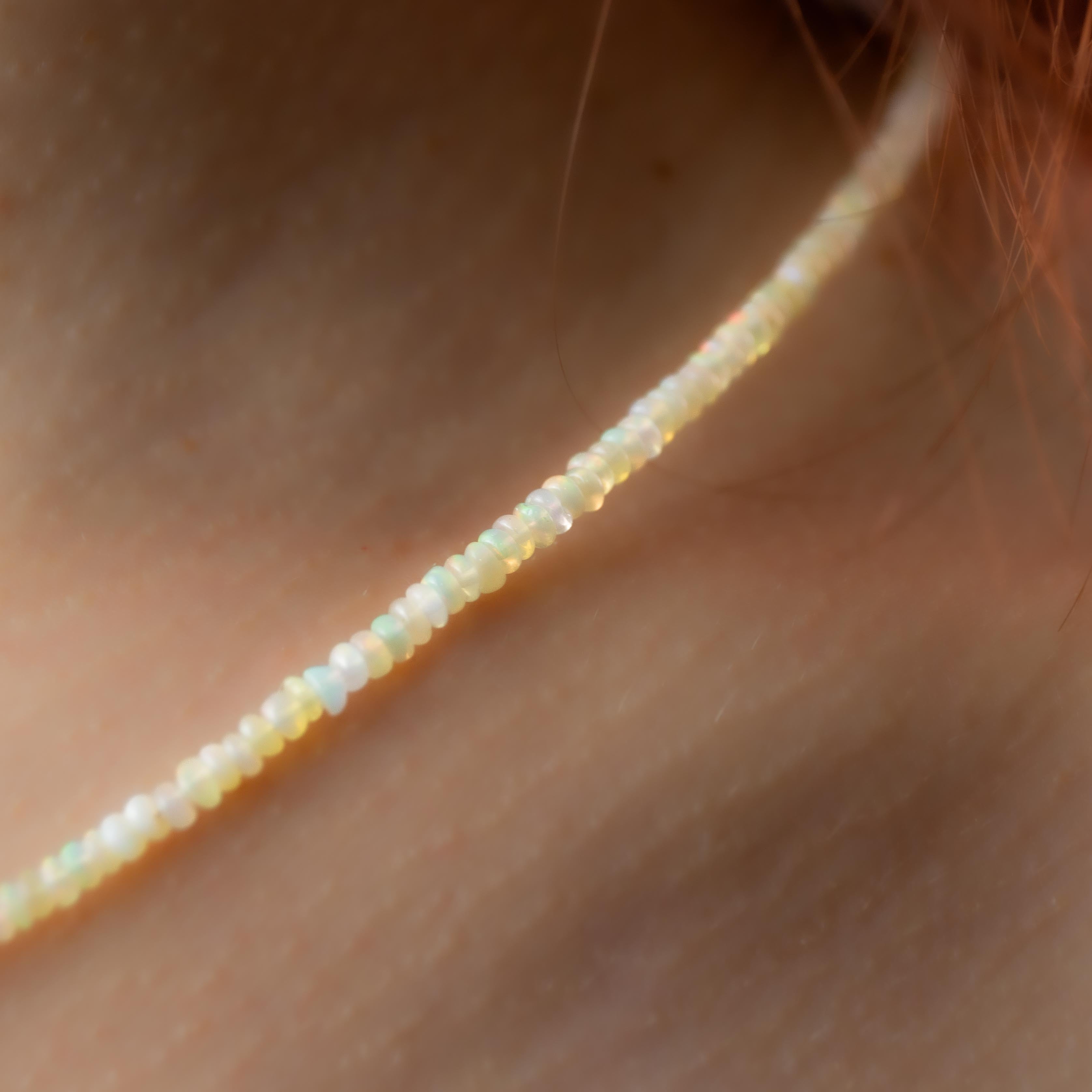 Noble Opal Necklace - 49cm/2-3mm