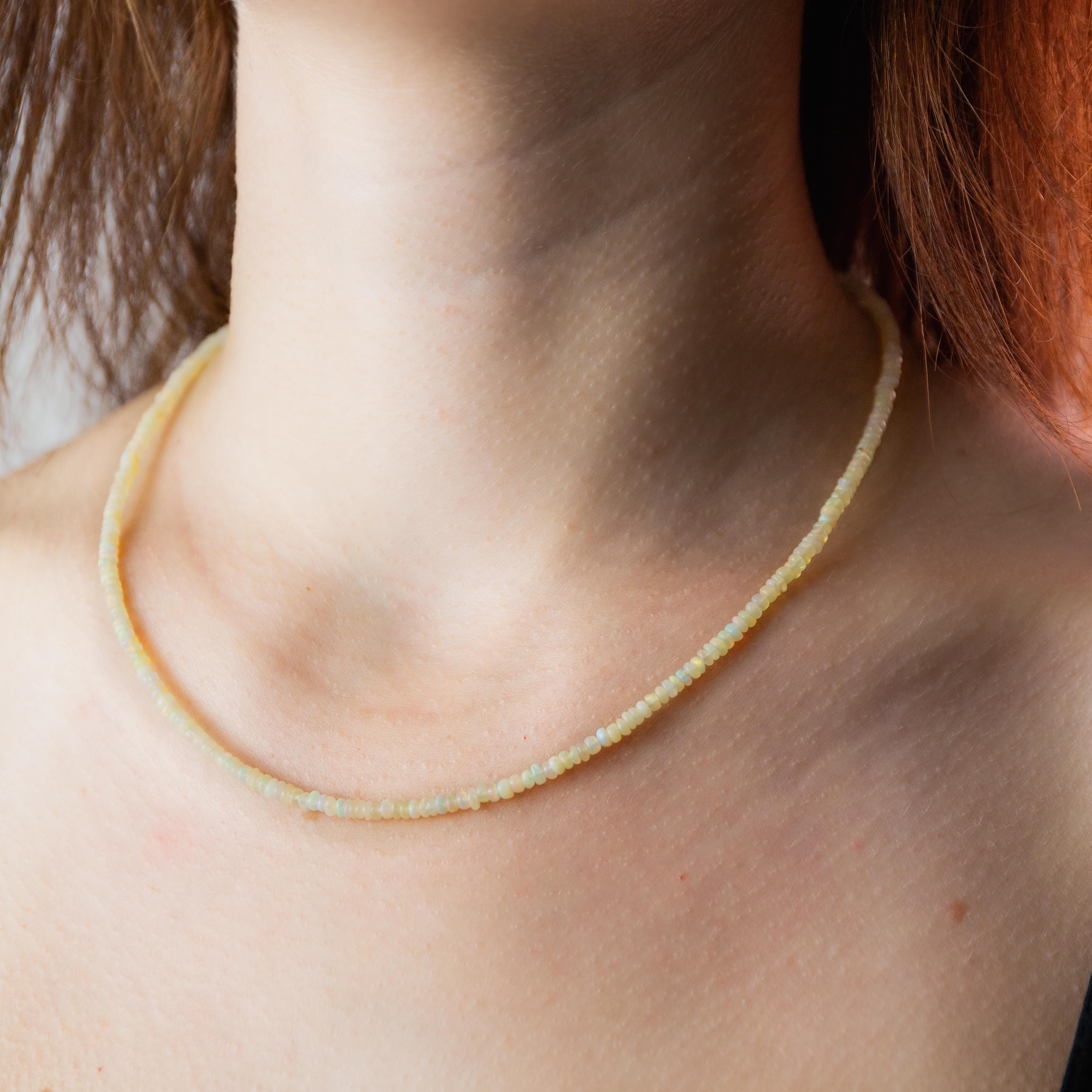 Noble Opal Necklace - 44cm/2-3cm
