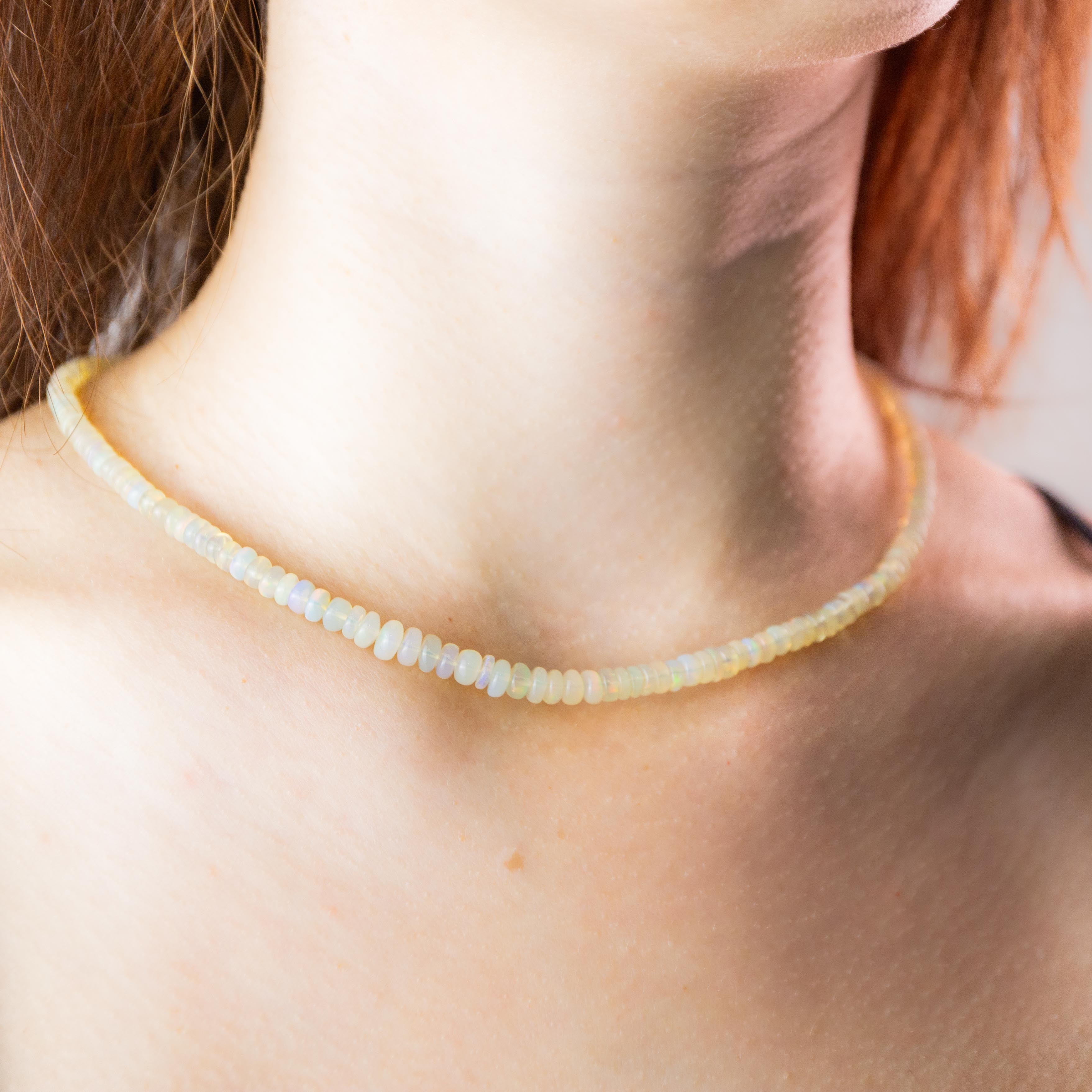 Noble Opal Necklace - 41-45cm/3-7mm