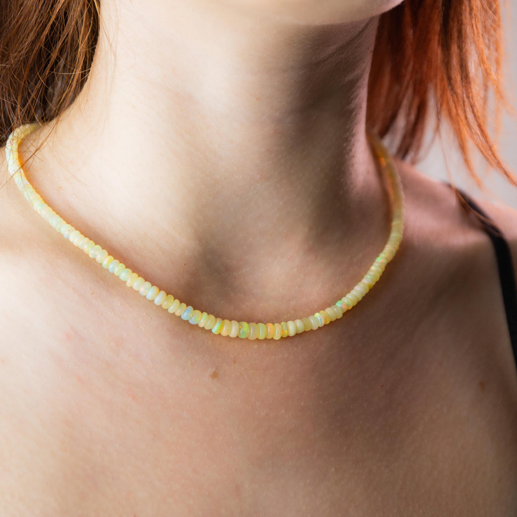 Noble Opal Necklace - 44cm/3-7mm