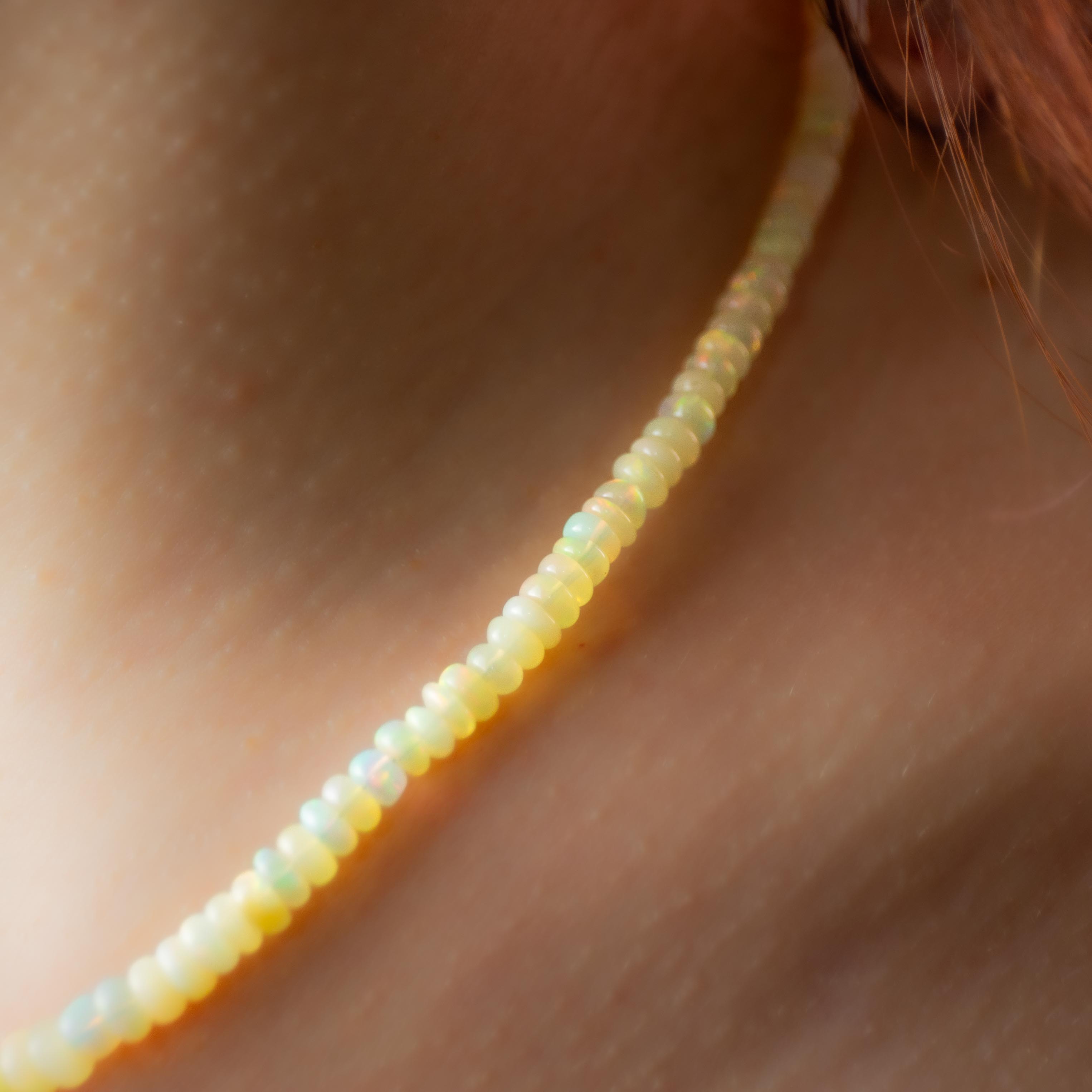 Noble Opal Necklace - 44cm/3-7mm