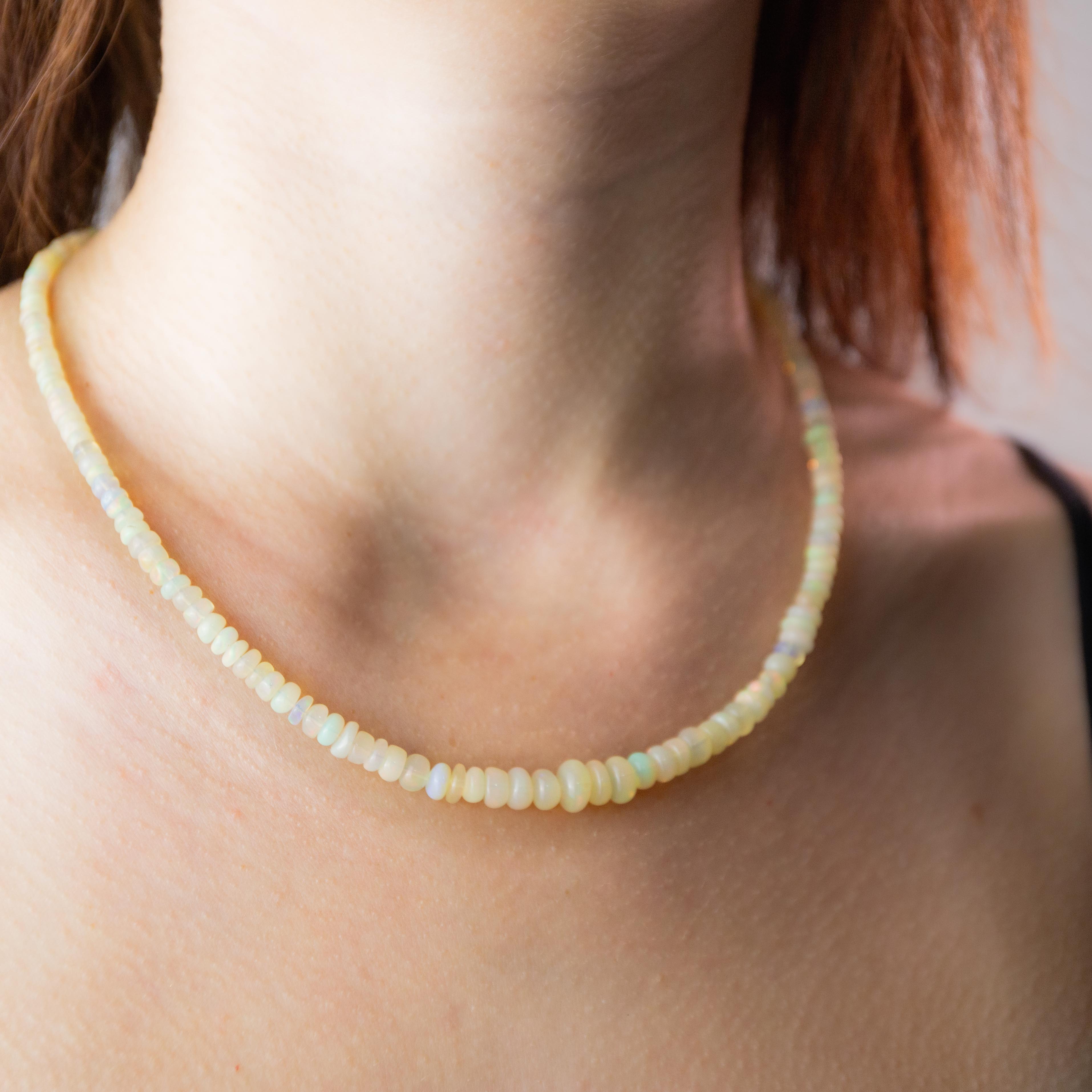 Noble Opal Necklace - 44-49cm/4-8mm