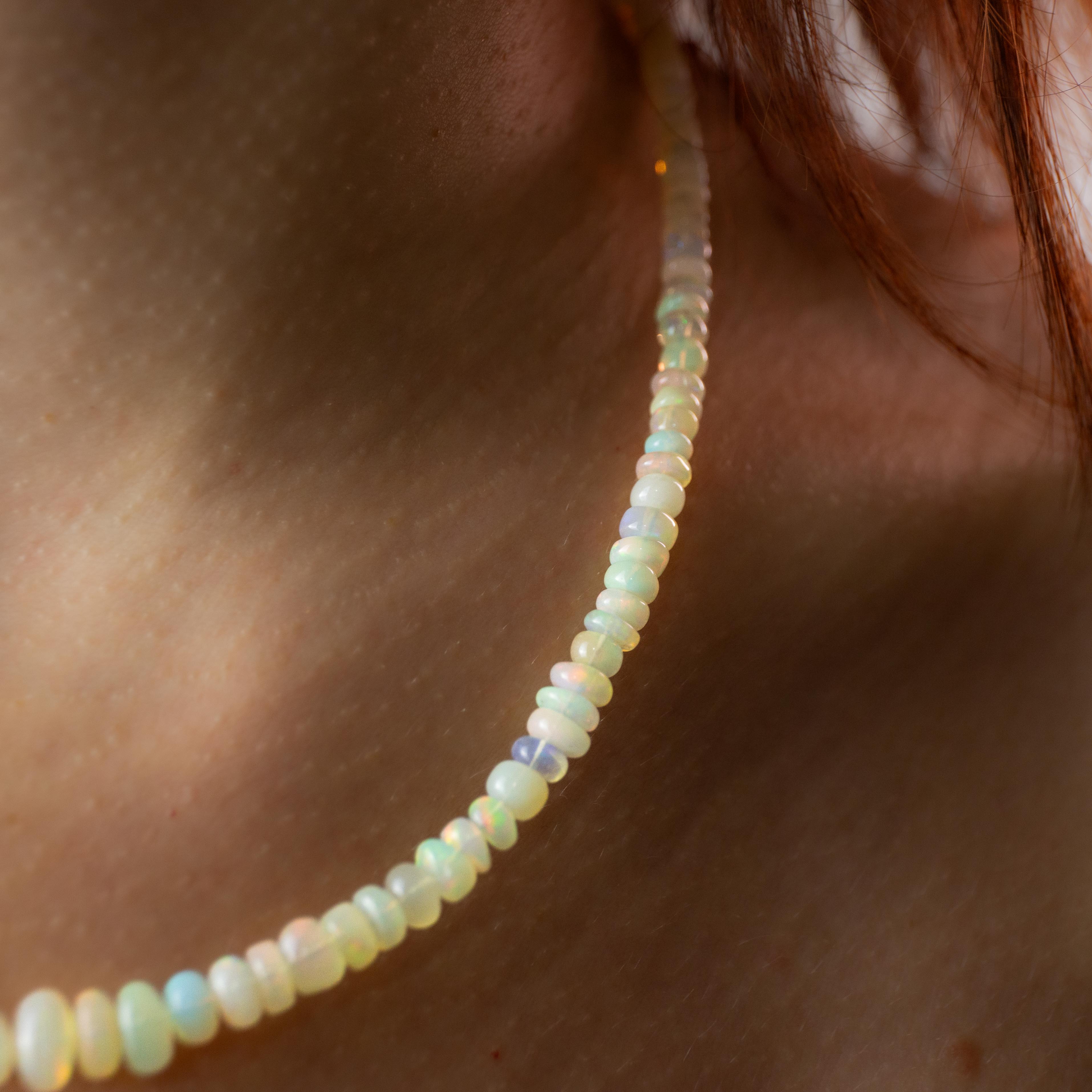 Noble Opal Necklace - 44-49cm/4-8mm