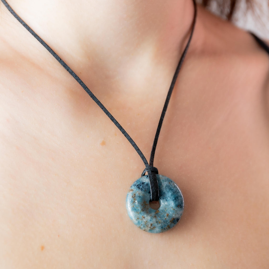 Chrysocolla Donut Pendant - 3cm