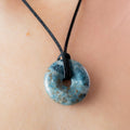Chrysocolla Donut Pendant - 3cm