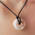 Sakura Agate Donut Pendant - 2.5cm