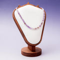 Amethyst Heart Necklace - 40cm