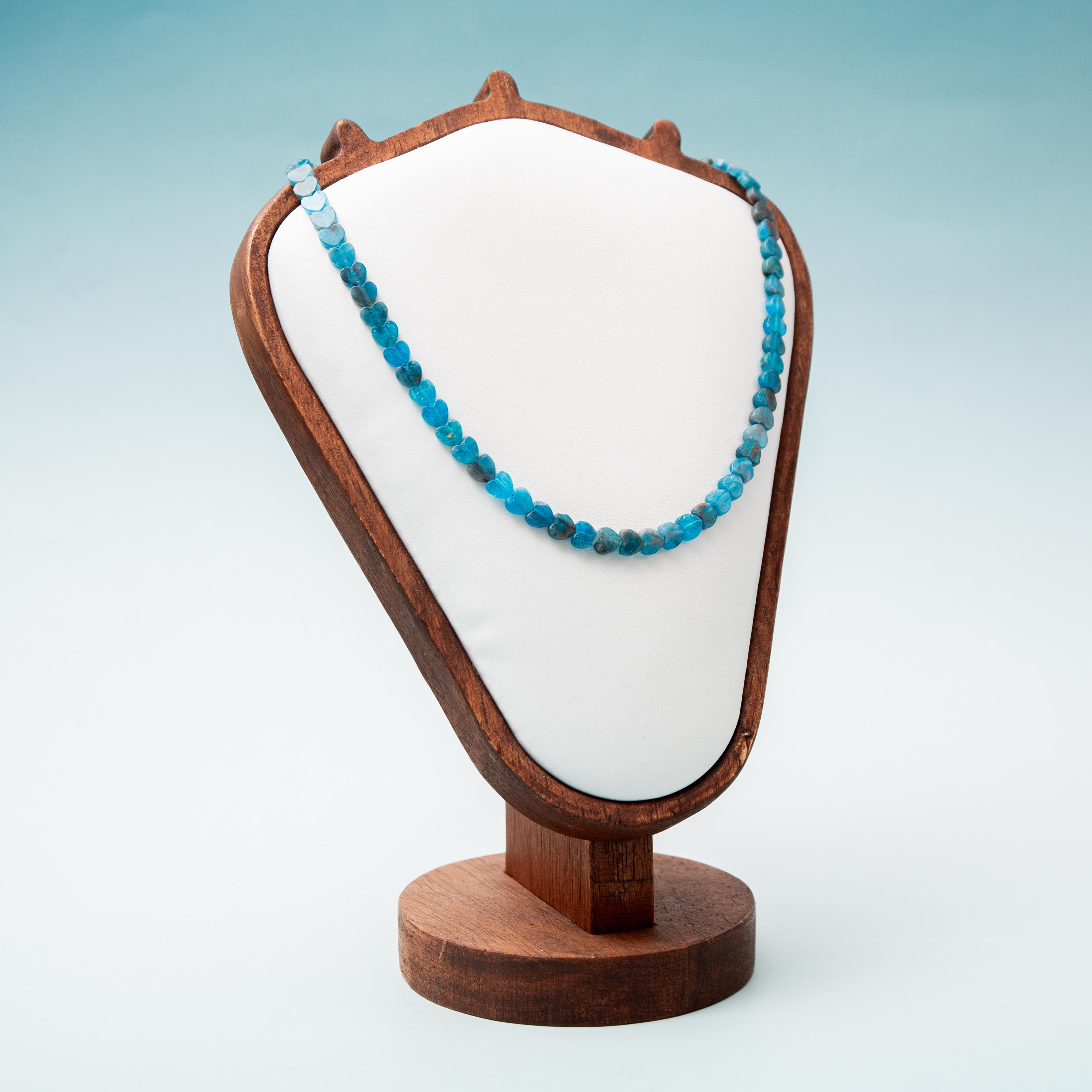 Apatite Heart Necklace - 40cm