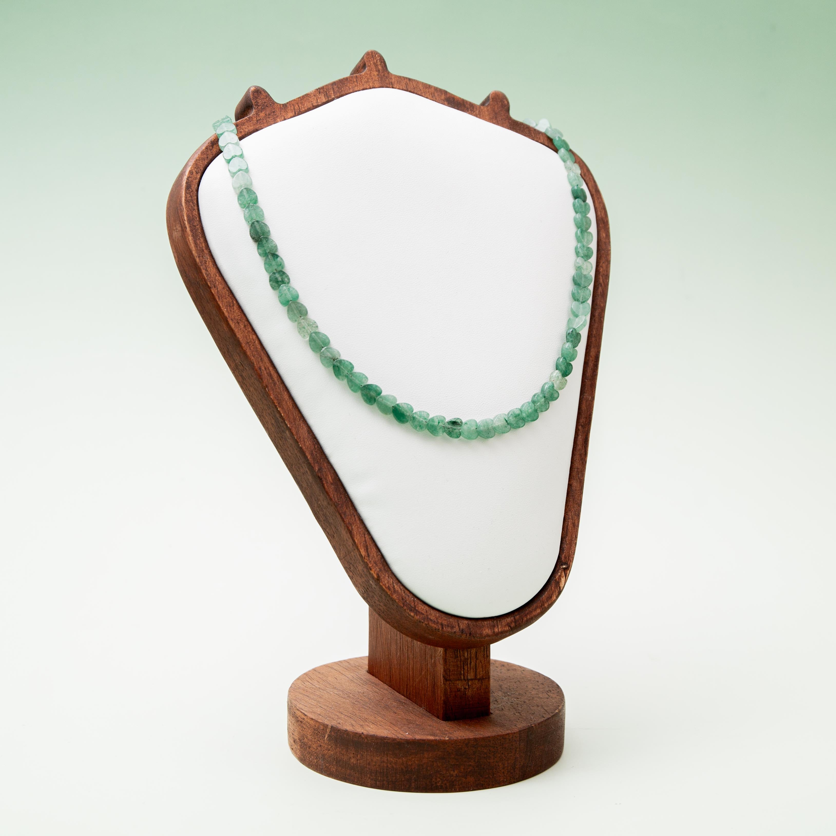 Aventurine Heart Necklace - 40cm