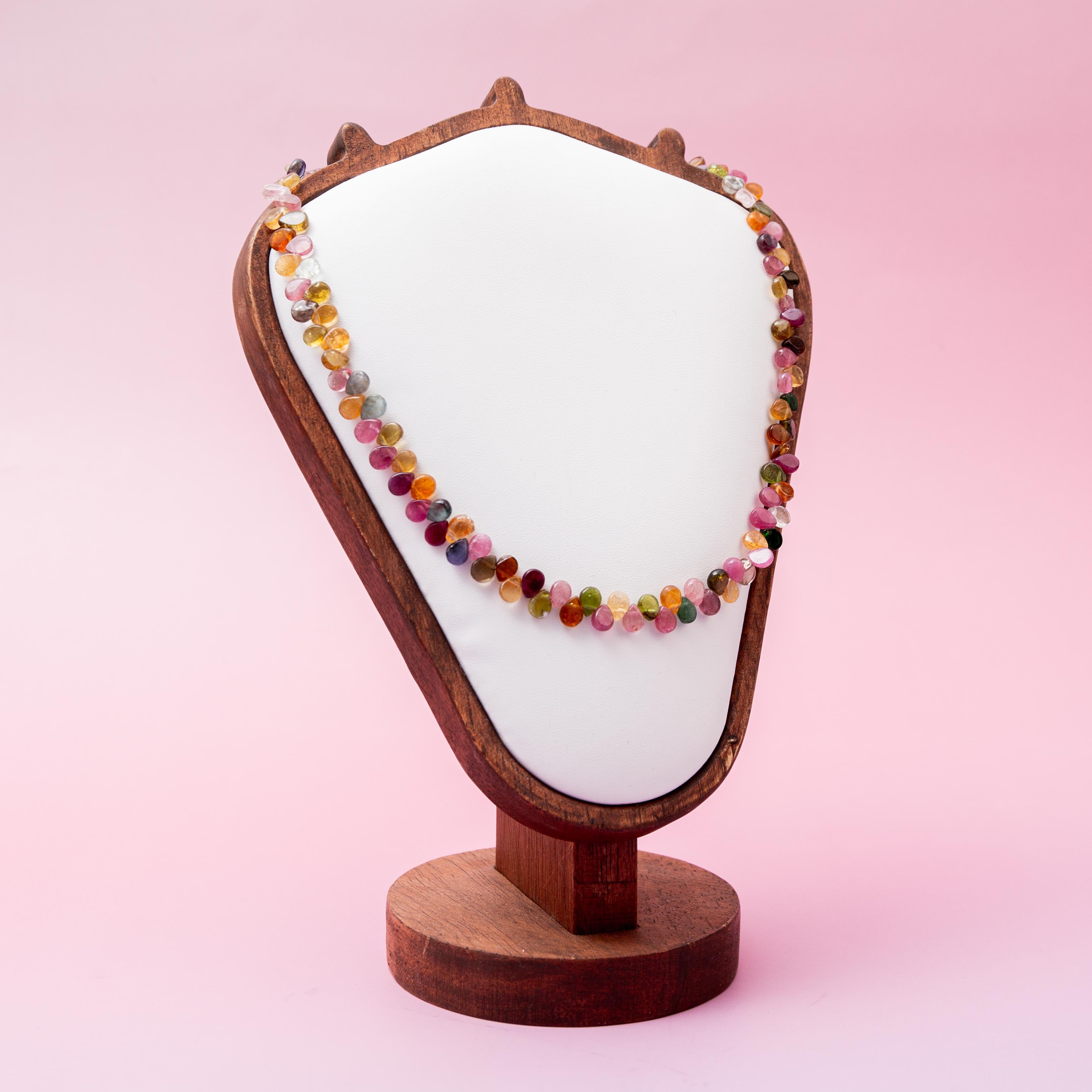 Multicolor Tourmaline Necklace - 7mm/44cm