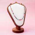 Multicolor Tourmaline Necklace - 4mm/42cm (Facet)