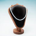 Aquamarine Necklace (Facet) - 4 mm 43,5 cm