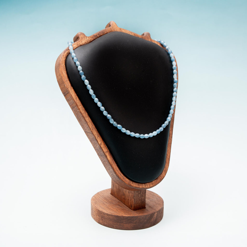 Aquamarine Necklace - 6mm 49cm