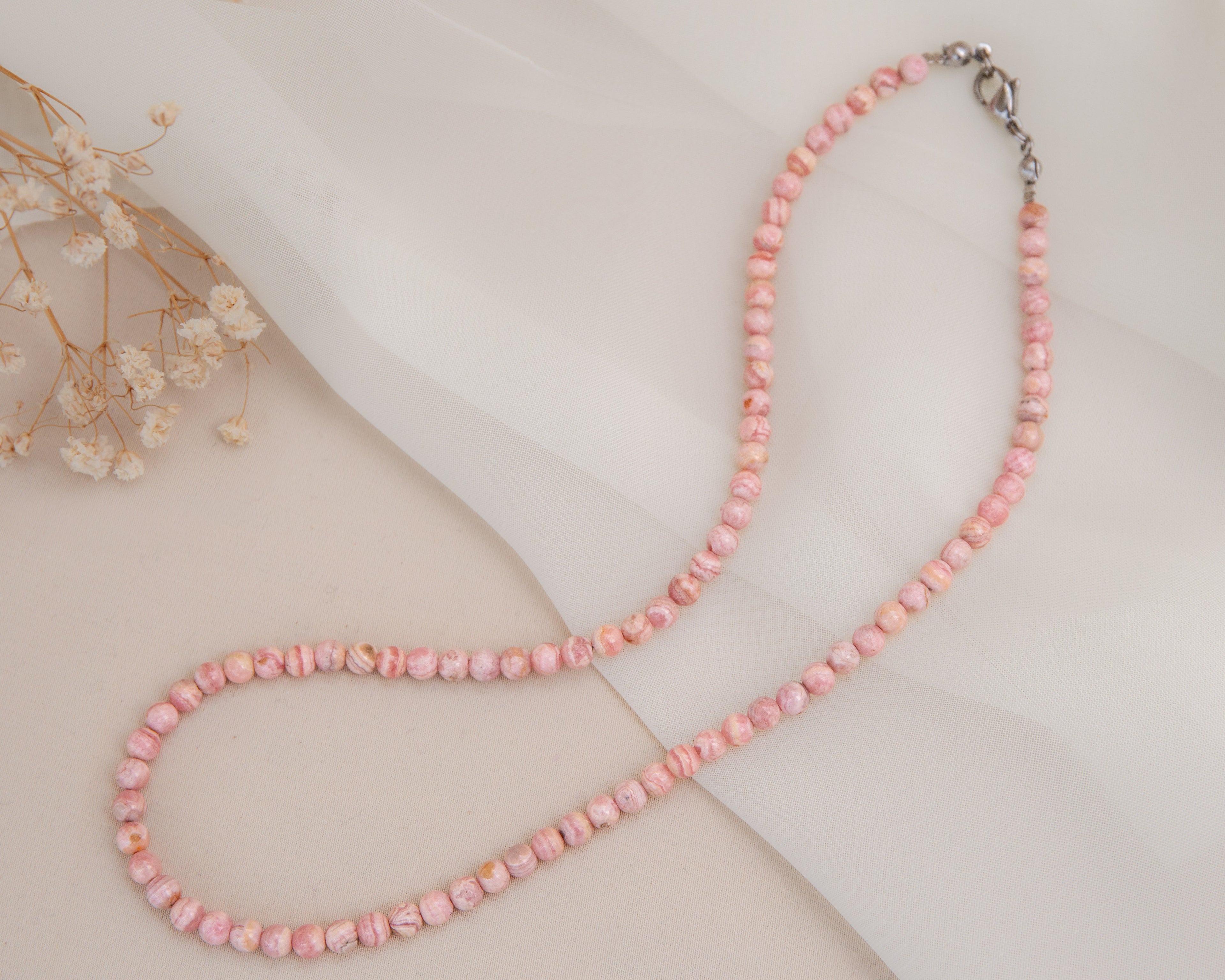 Necklace Rhodochrosite "AB" - 45cm