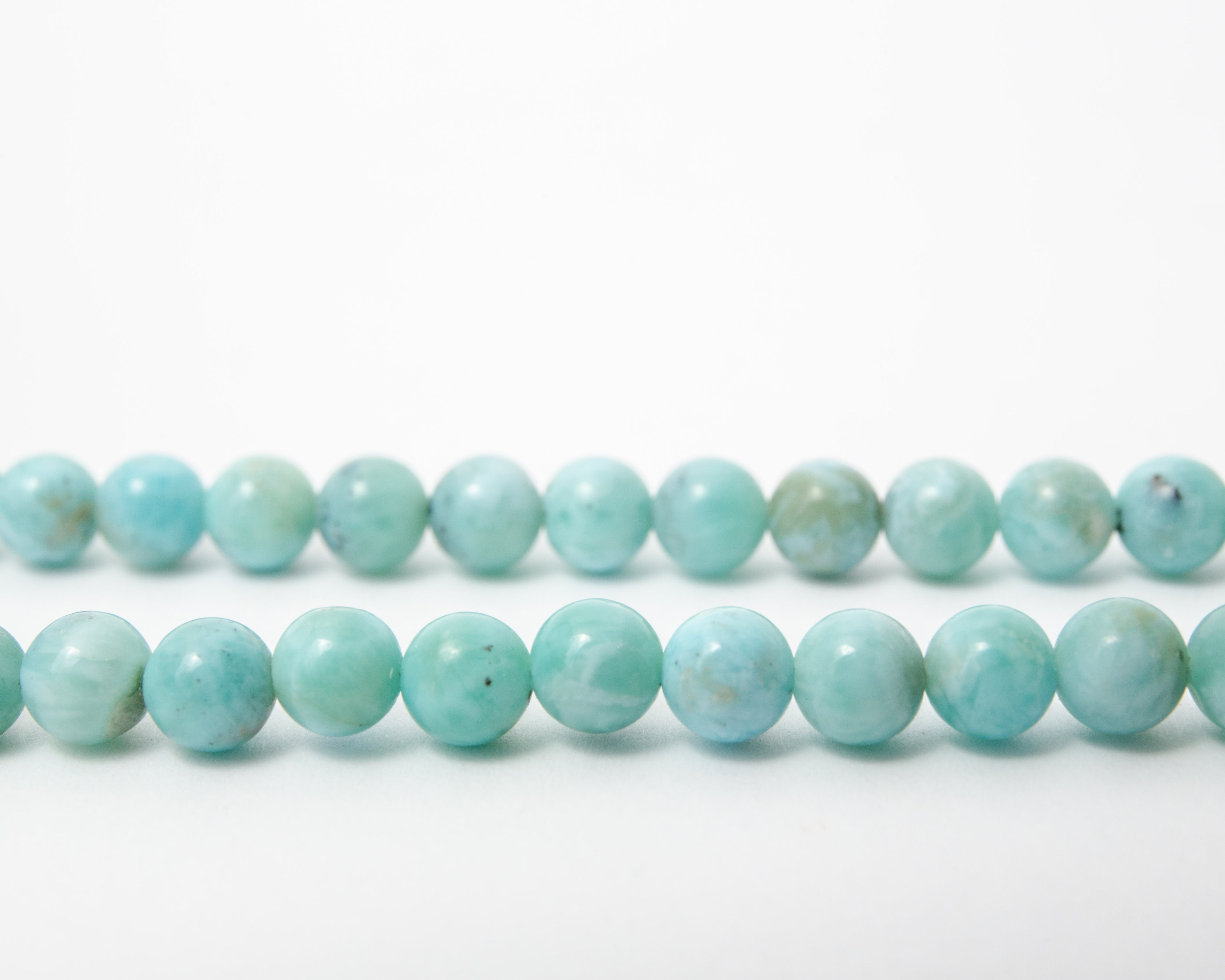 Necklace Larimar 5.5mm- 45cm