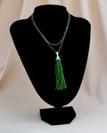 Necklace Chrome-Diopside - 76cm