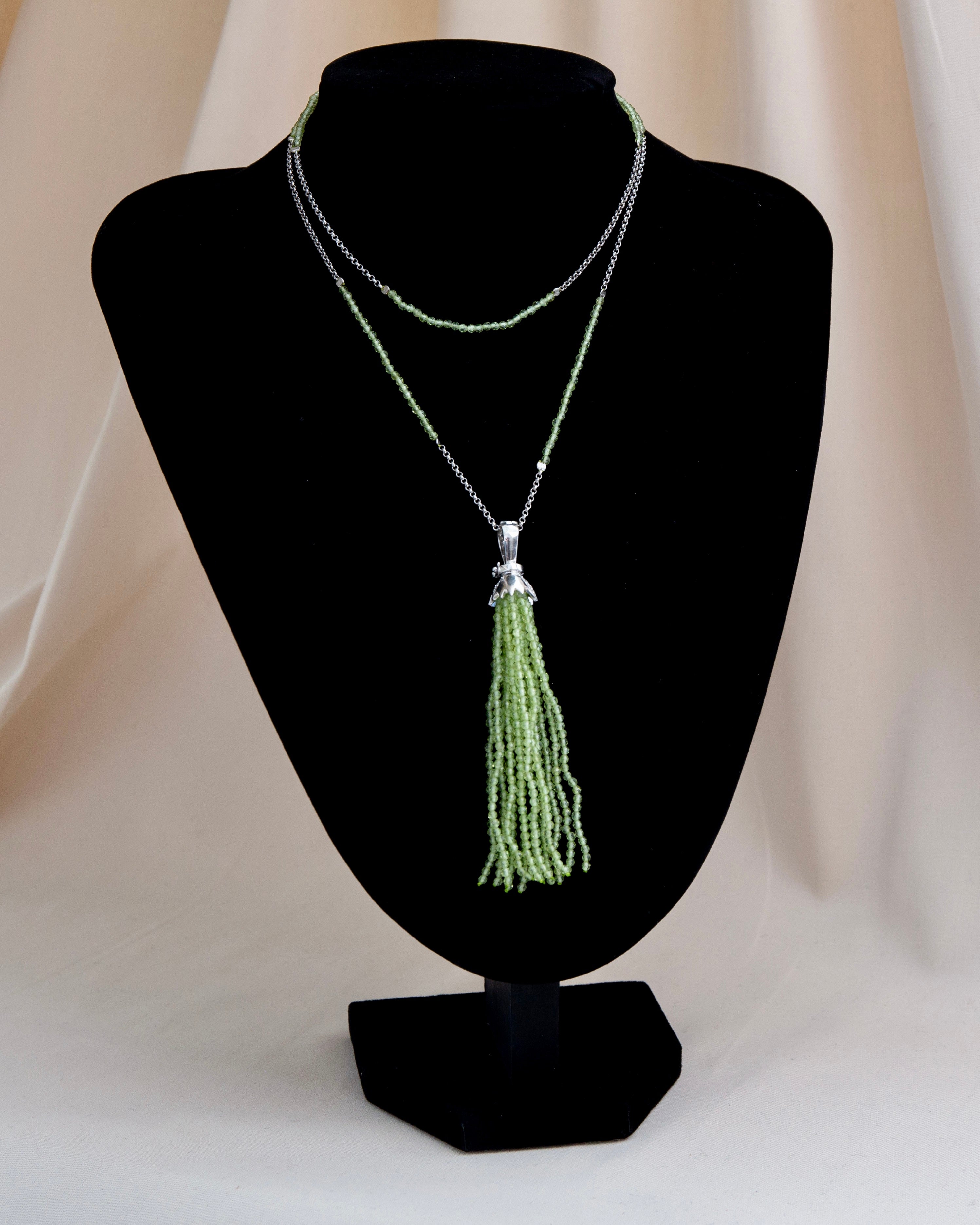 Necklace Olivine (Peridot) - 76cm