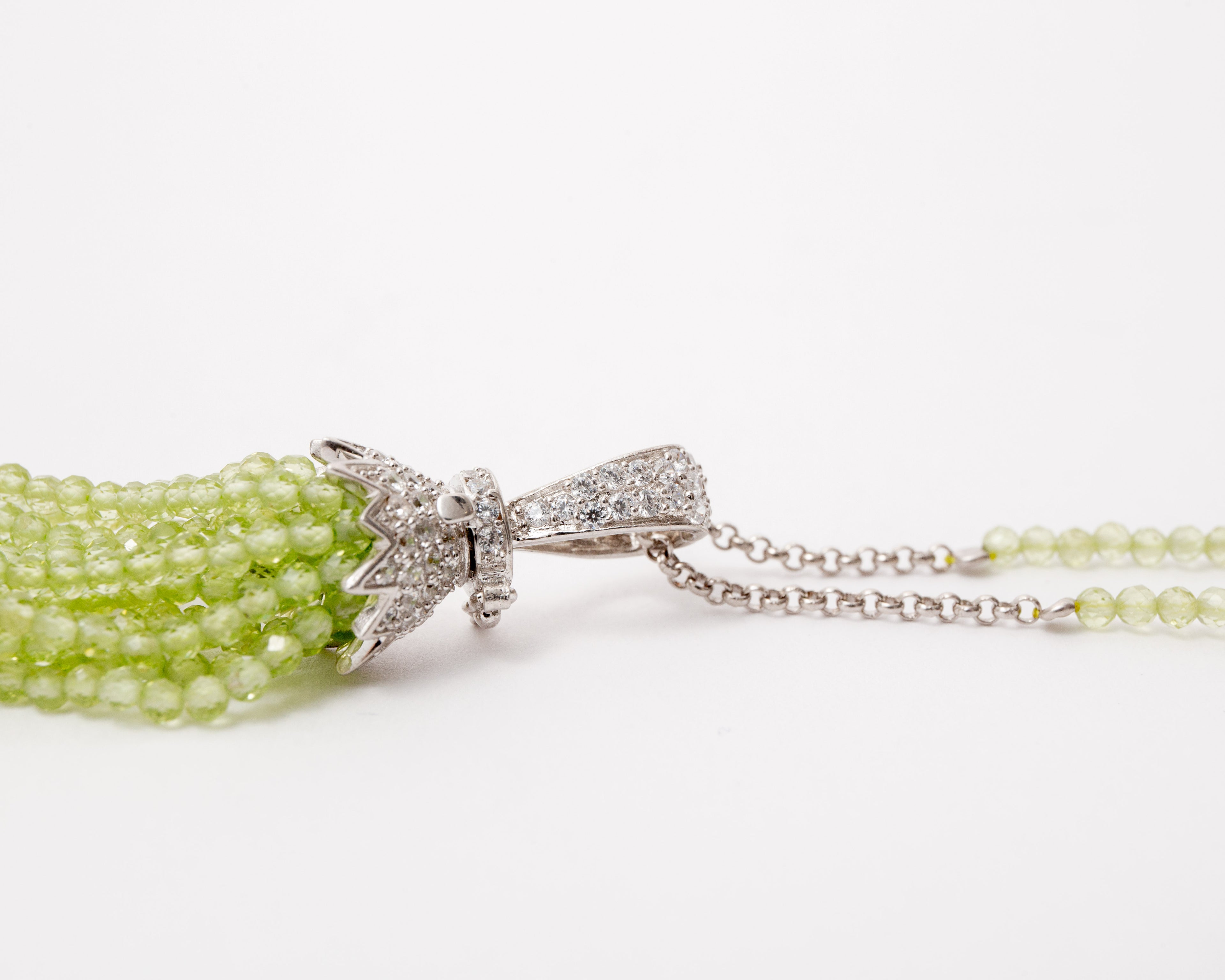 Necklace Olivine (Peridot) - 76cm