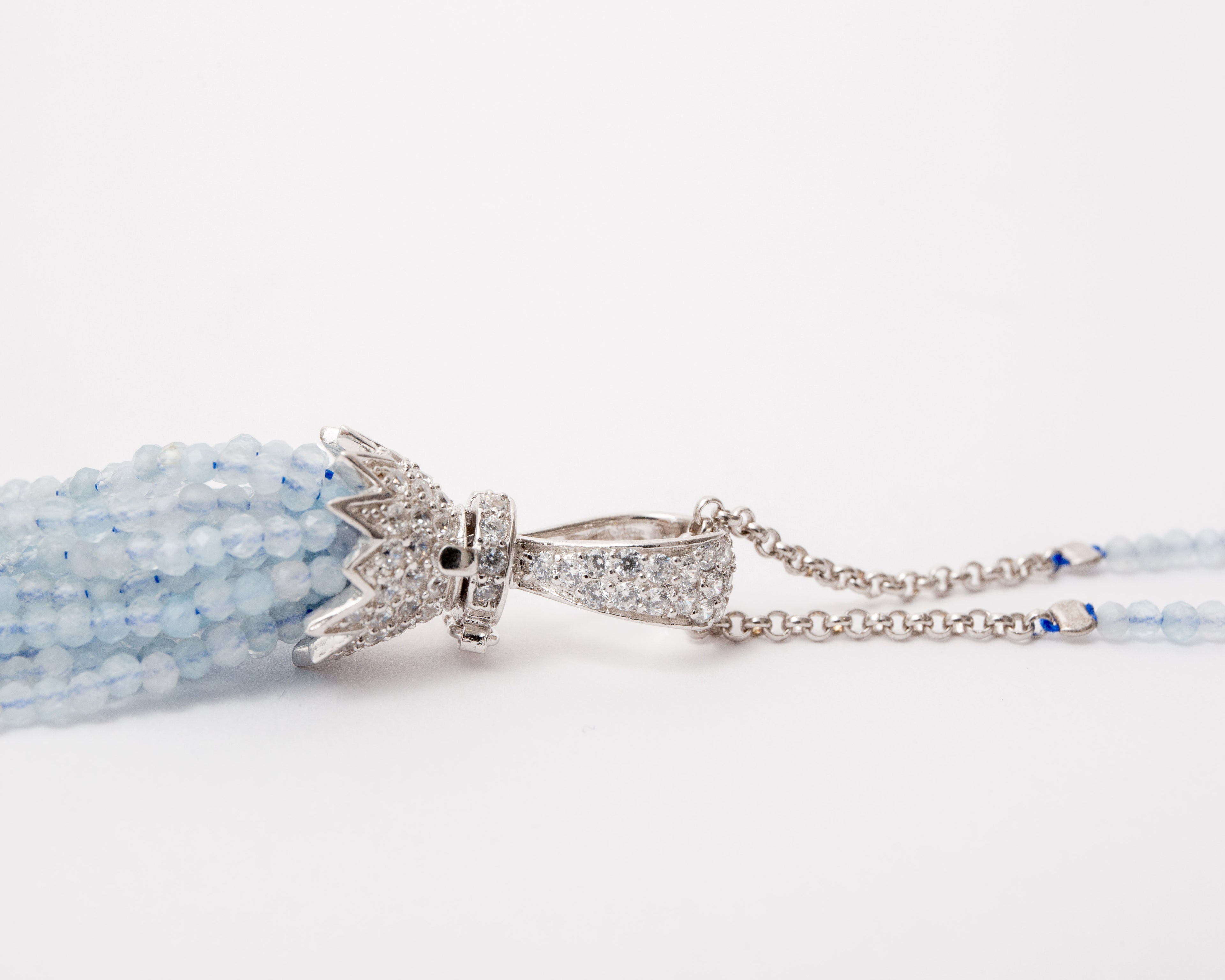 Necklace Aquamarine - 76cm