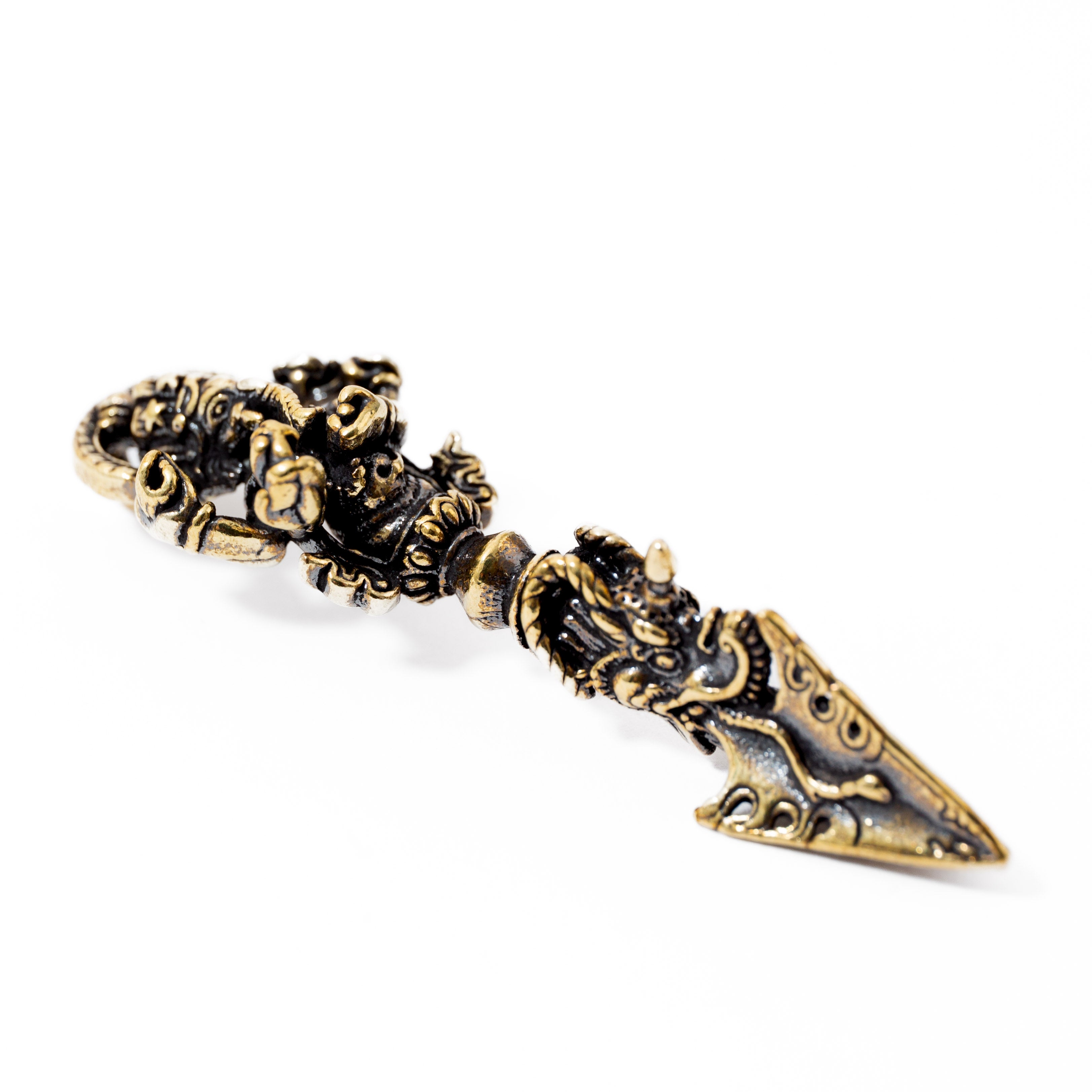 Ganesh Vajra (Dorje) - Brass  Pendant 6cm