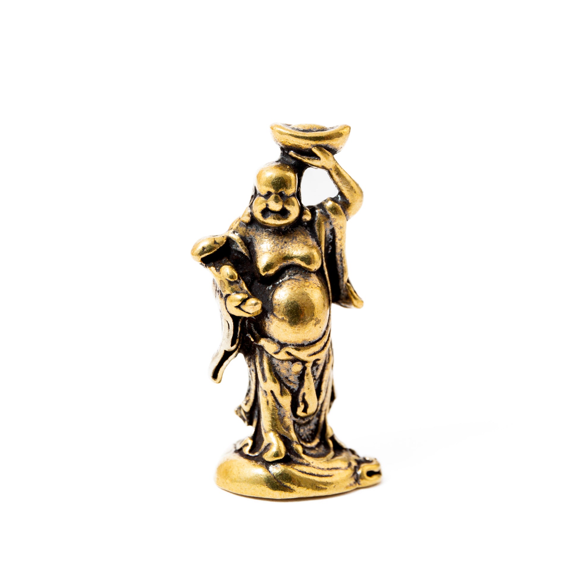 Nevető Buddha - Sárgaréz Medál 3,5cm