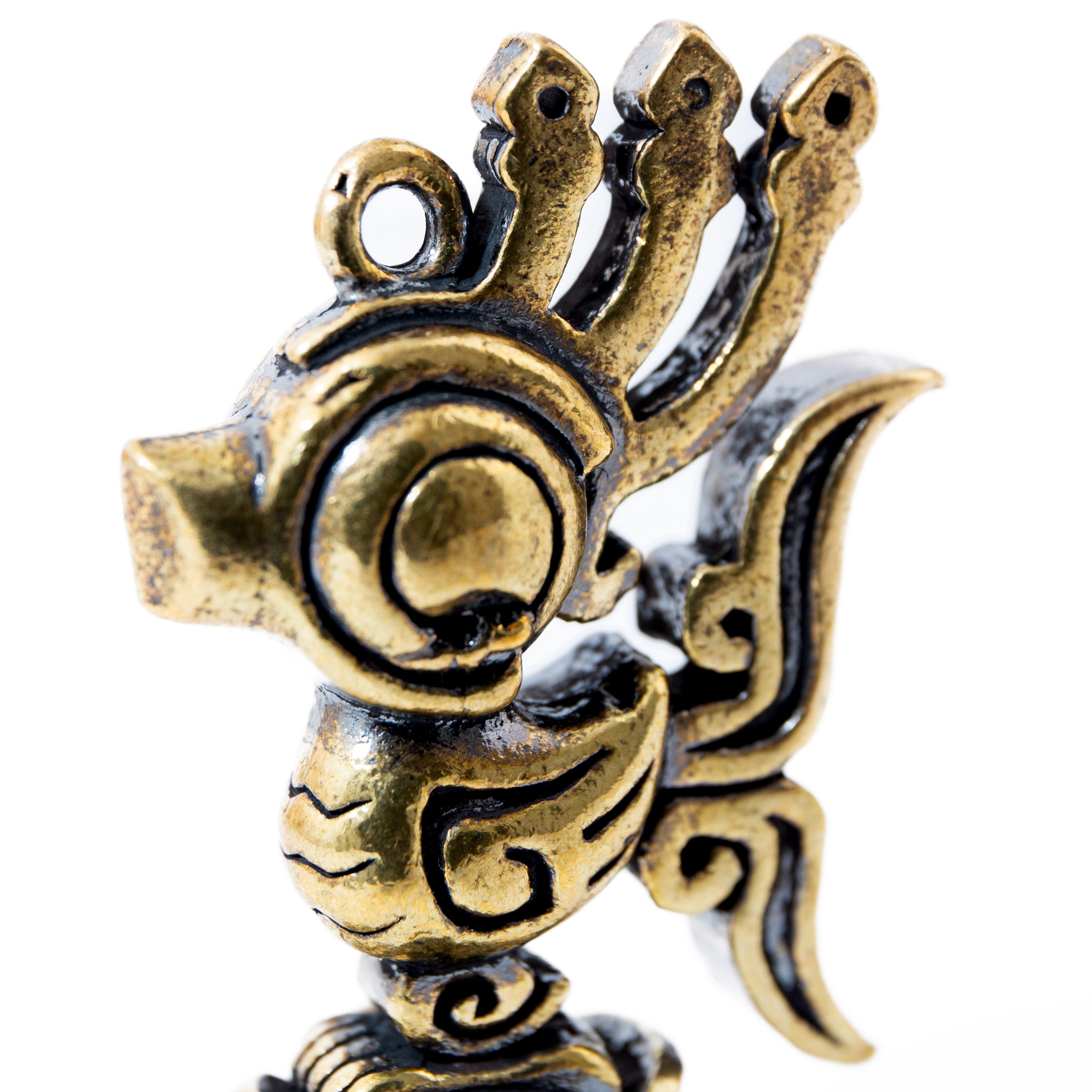 Sanxingdui Madár - Sárgaréz medál 5 cm