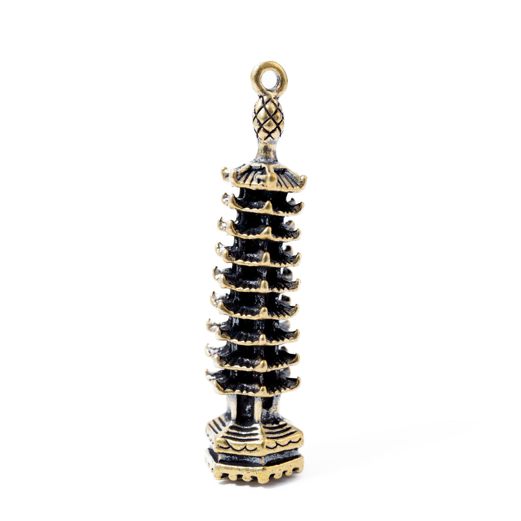 Pagoda Torony - Sárgaréz medál 5 cm