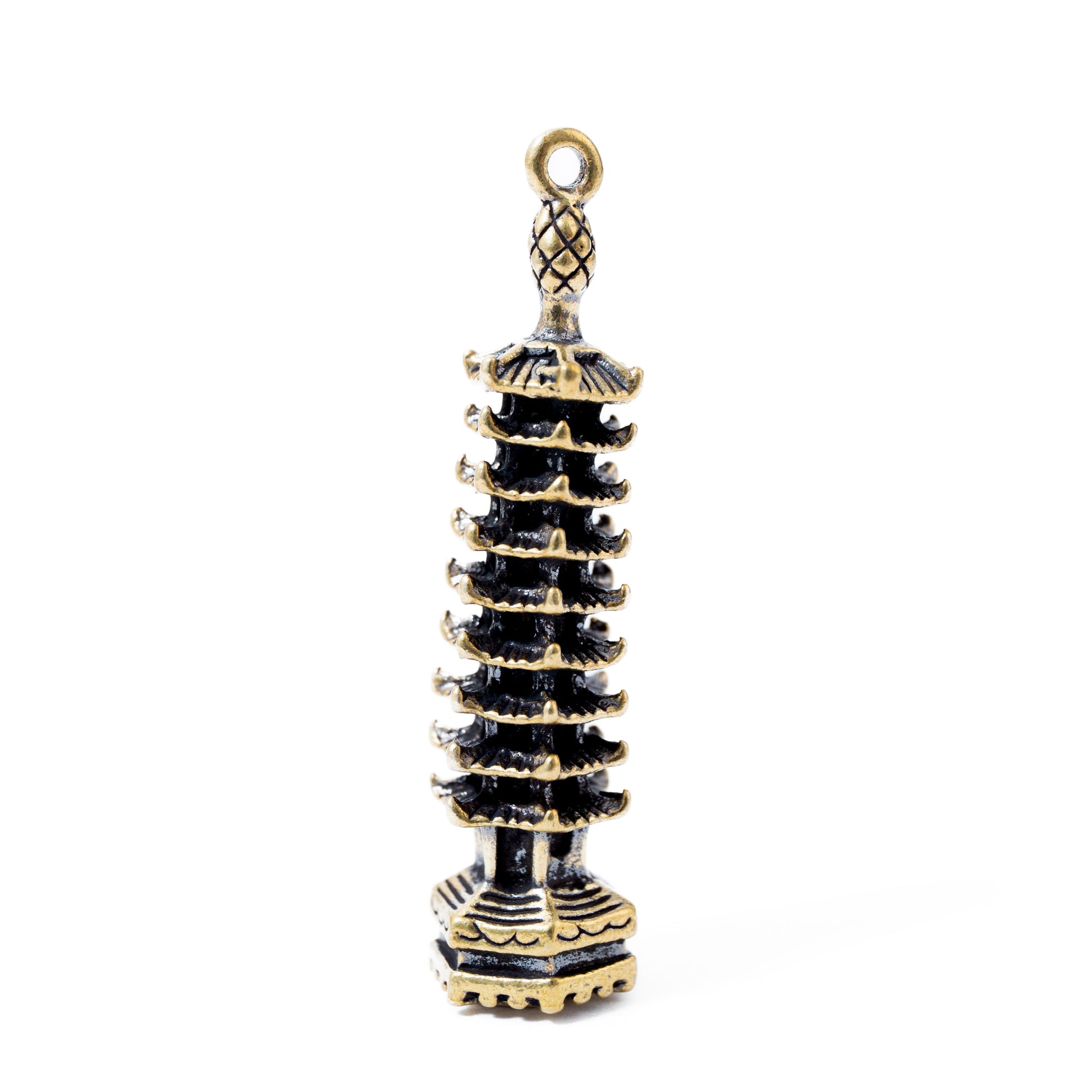 Pagoda Torony - Sárgaréz medál 5 cm
