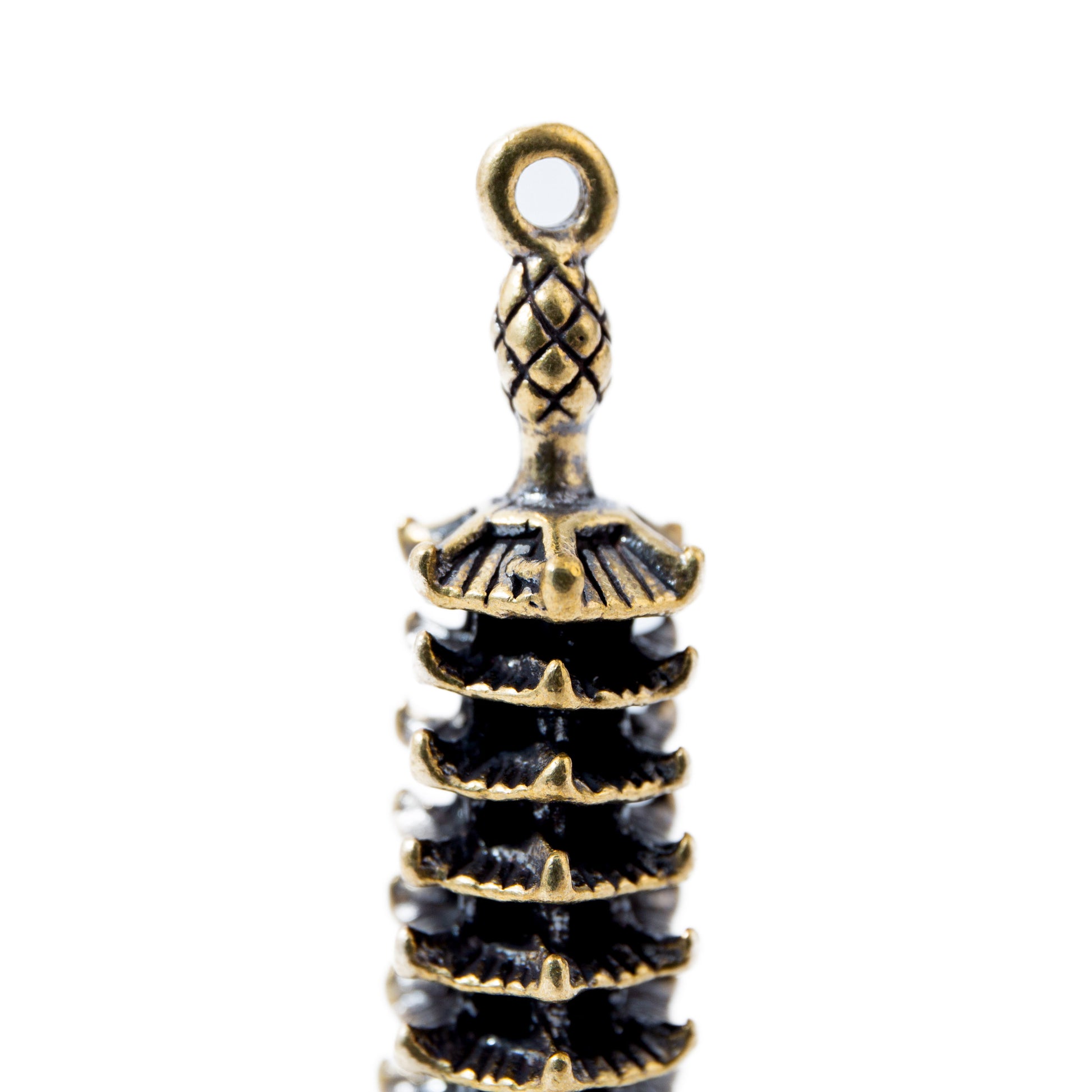 Pagoda Torony - Sárgaréz medál 5 cm