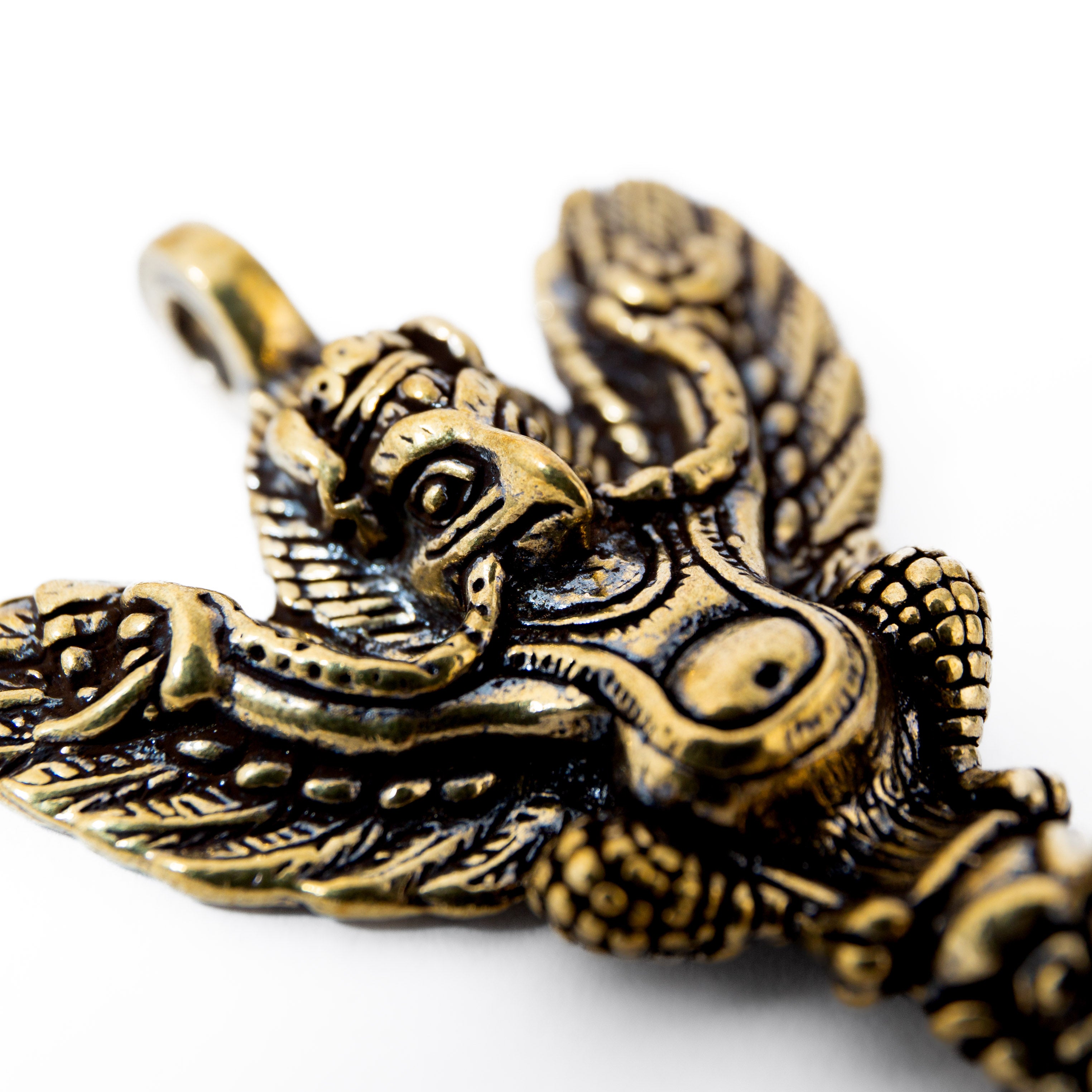 Garuda - Sárgaréz medál 7 cm