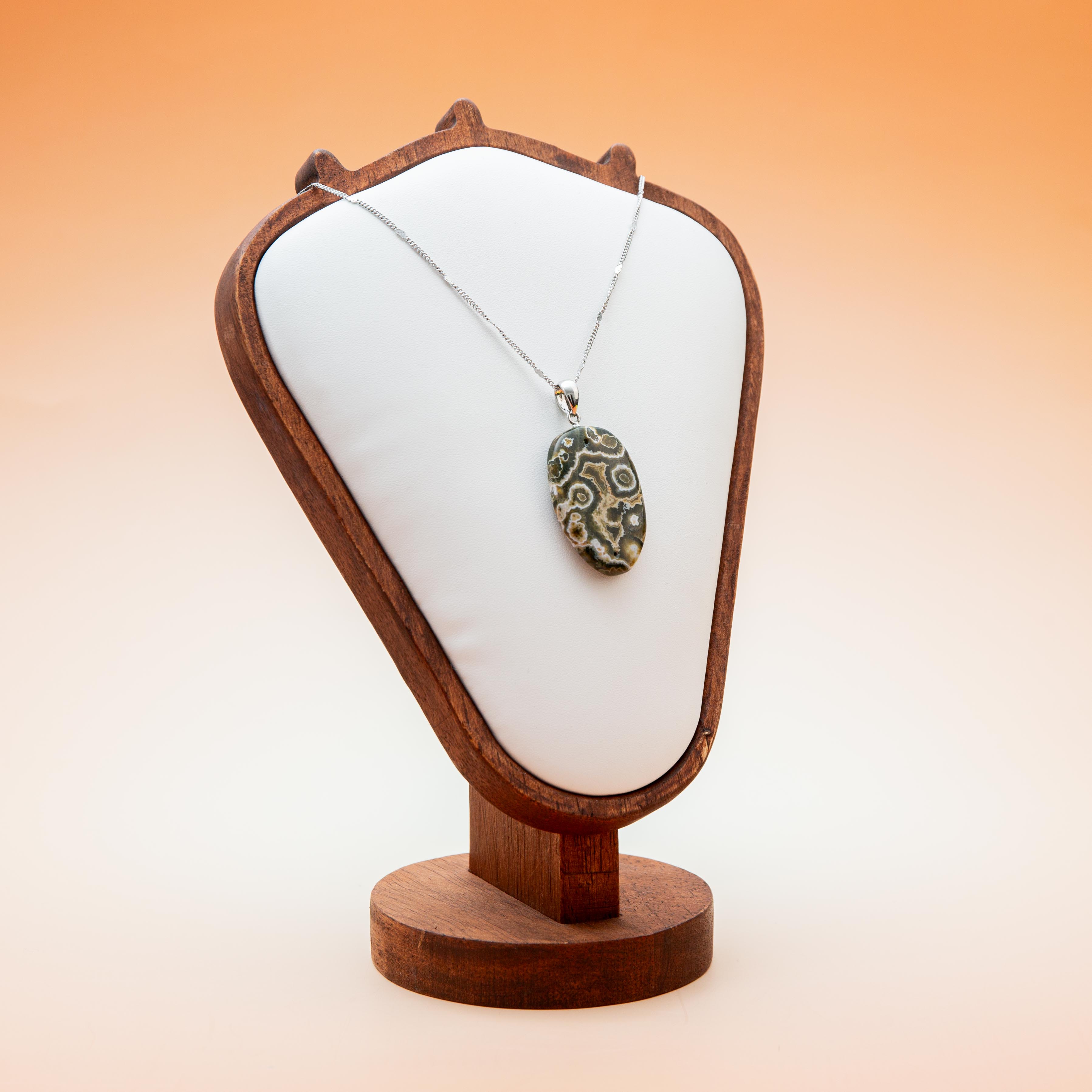 Ocean Jasper Pendant - 4cm